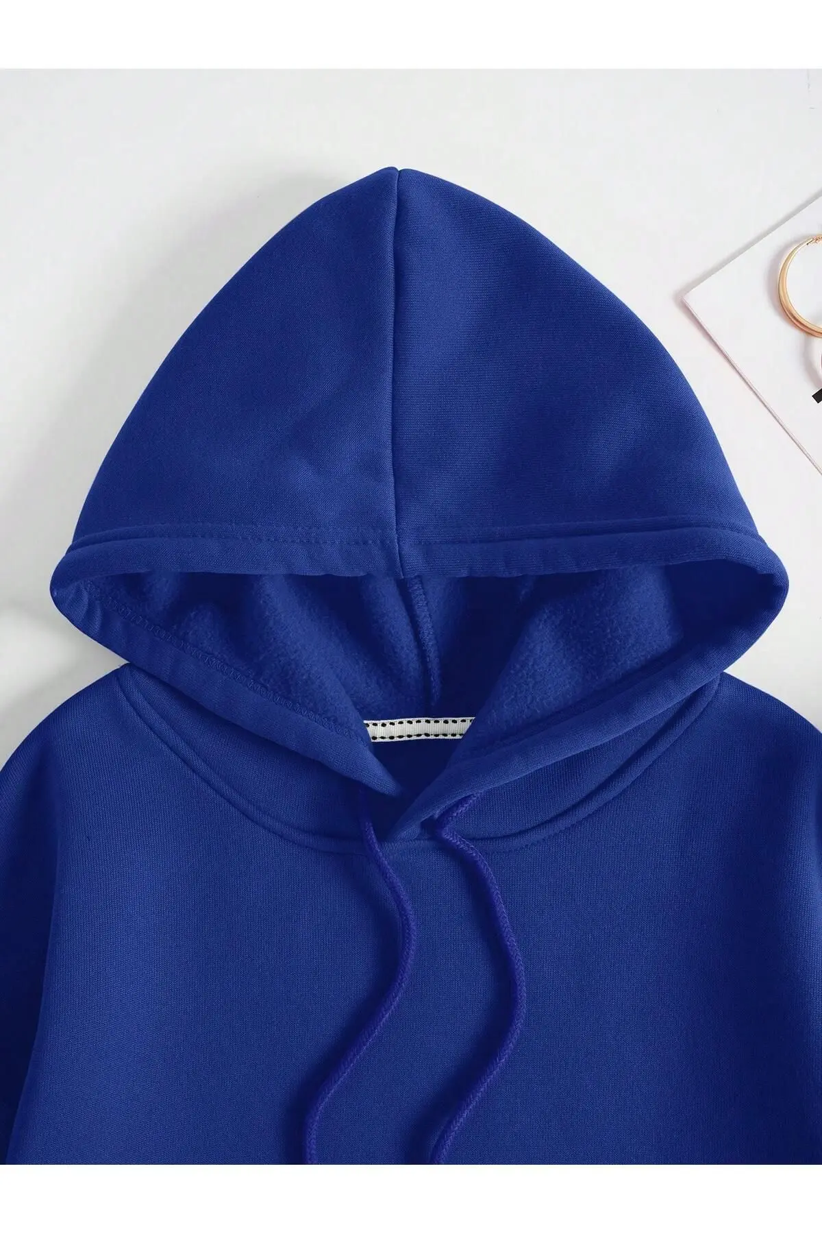 Unısex Rahat Kesim Sweatshirt- Kapüşonlu Sweatshirt