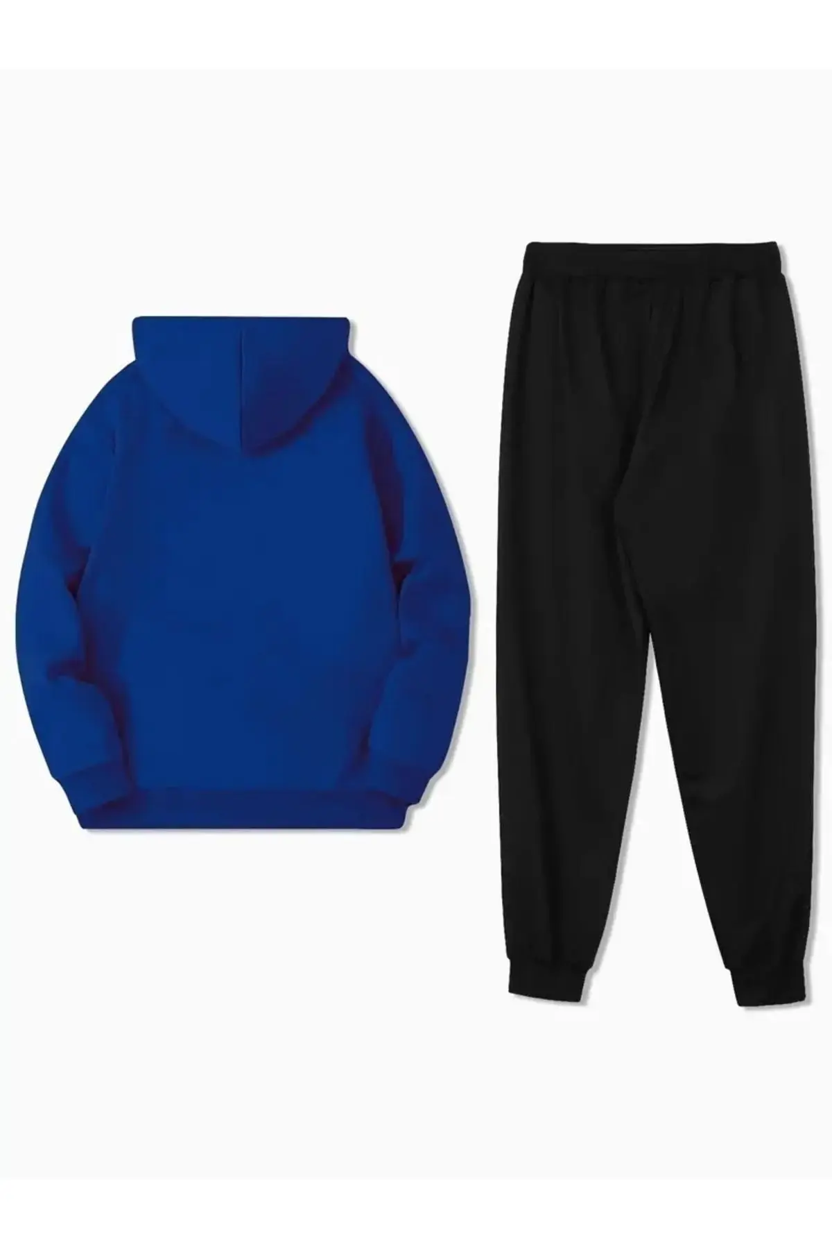 Büyük Beden Unisex Eşofman Takımı - Kapüşonlu Sweatshirt & Jogger Eşofman Altı