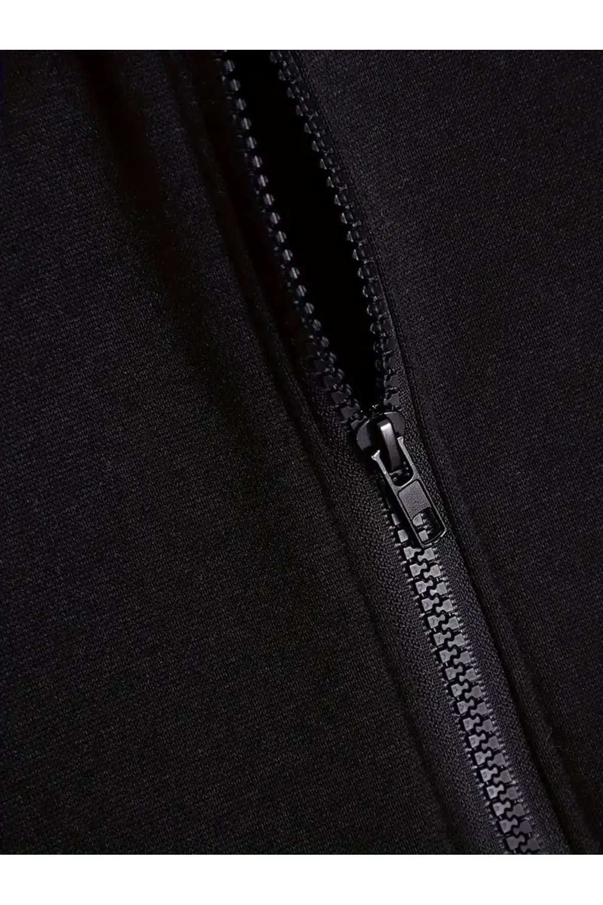 UNISEX Kapüşonlu Fermuarlı Sweatshirt Büyük Beden