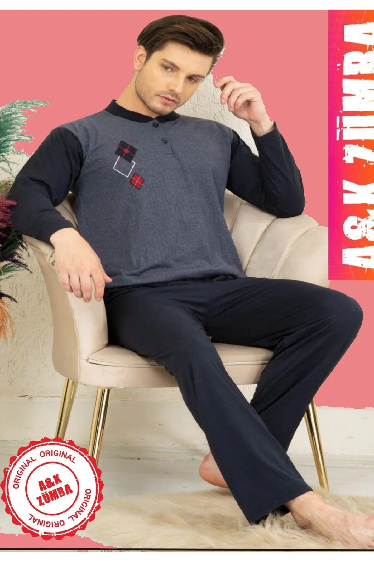 Penye Pamuk Ekonomik Yazlık Erkek Pijama Takımı