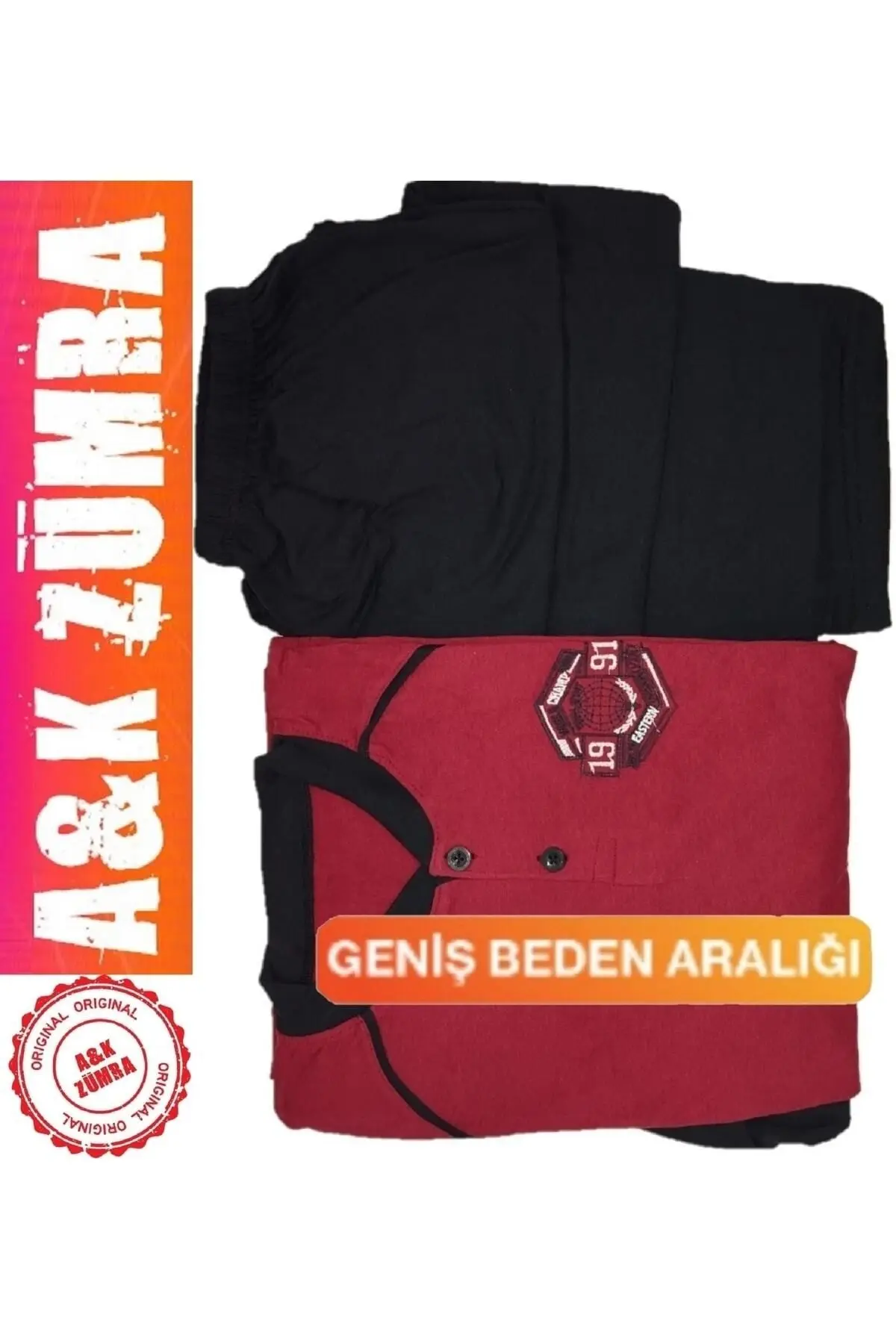 Penye Pamuk Ekonomik Yazlık Erkek Pijama Takımı Bordo