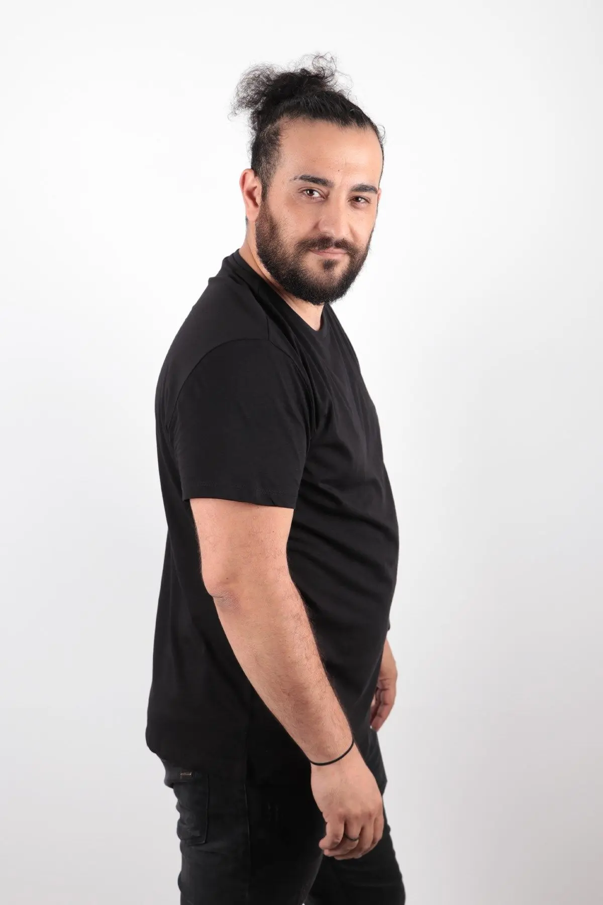 Büyük Beden Basic T-shirt %100 Pamuk Tişört