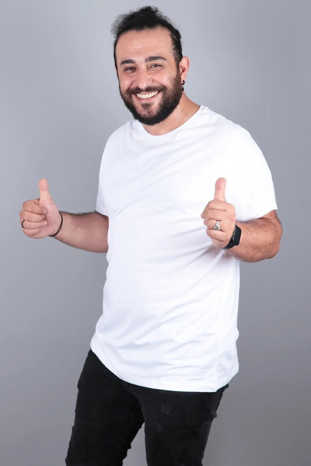 Büyük Beden Basic T-shirt %100 Pamuk Tişört