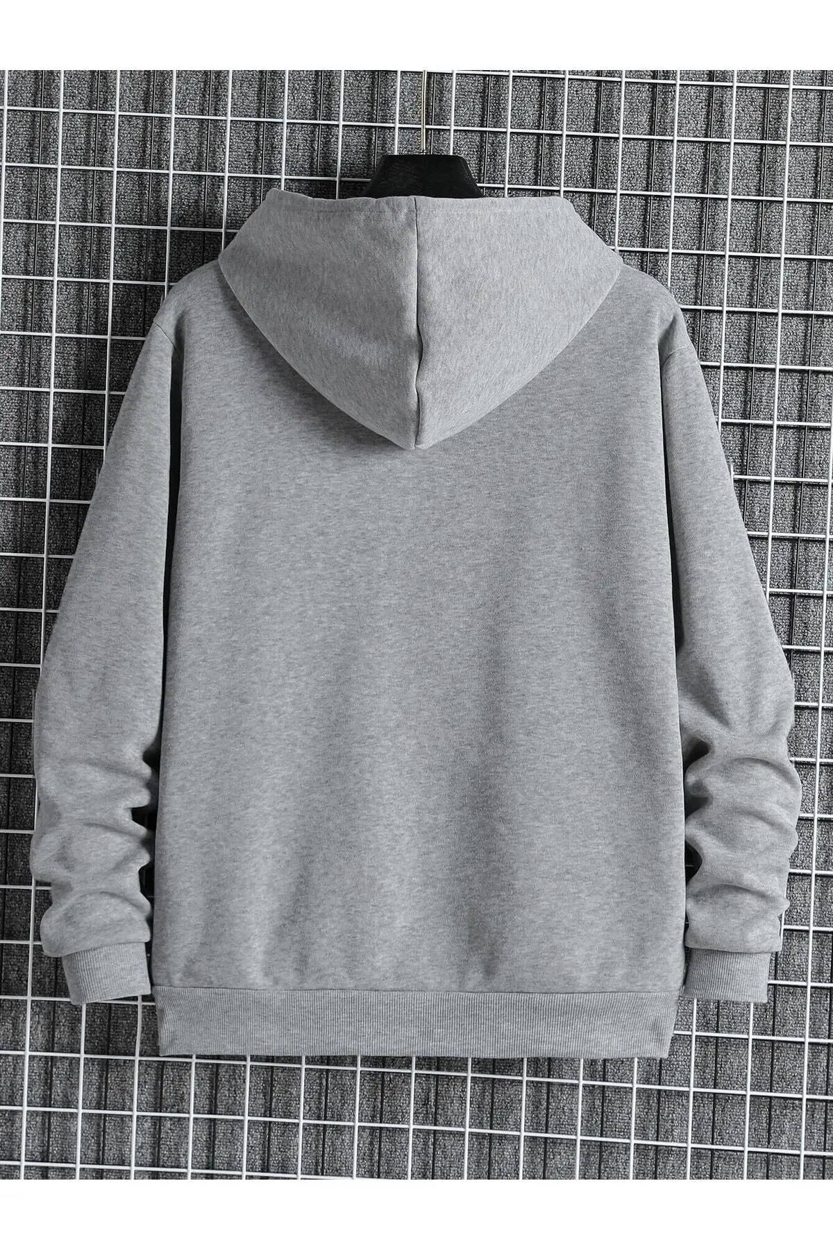 Fermuarlı Kapüşonlu Oversize Sweatshirt
