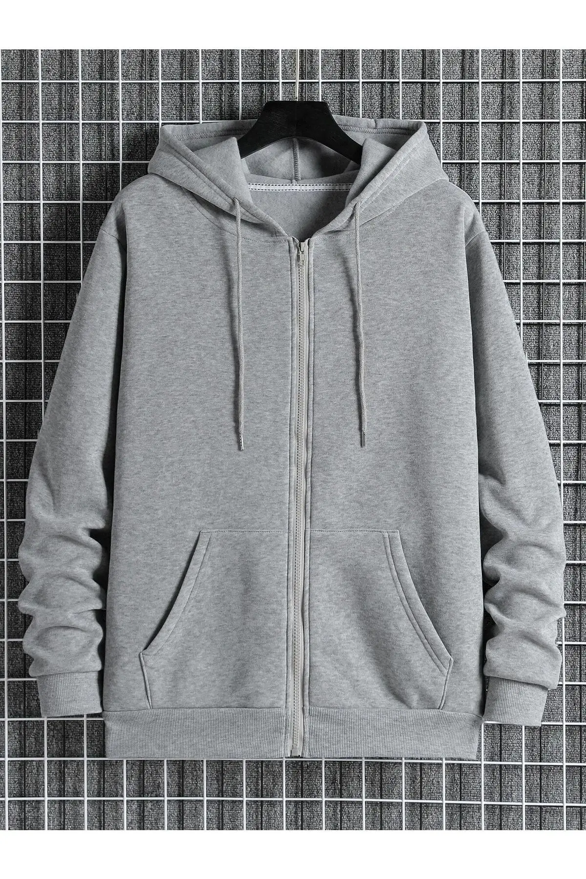 DAXİS Sportwear Company Fermuarlı Kapüşonlu Oversize Sweatshirt