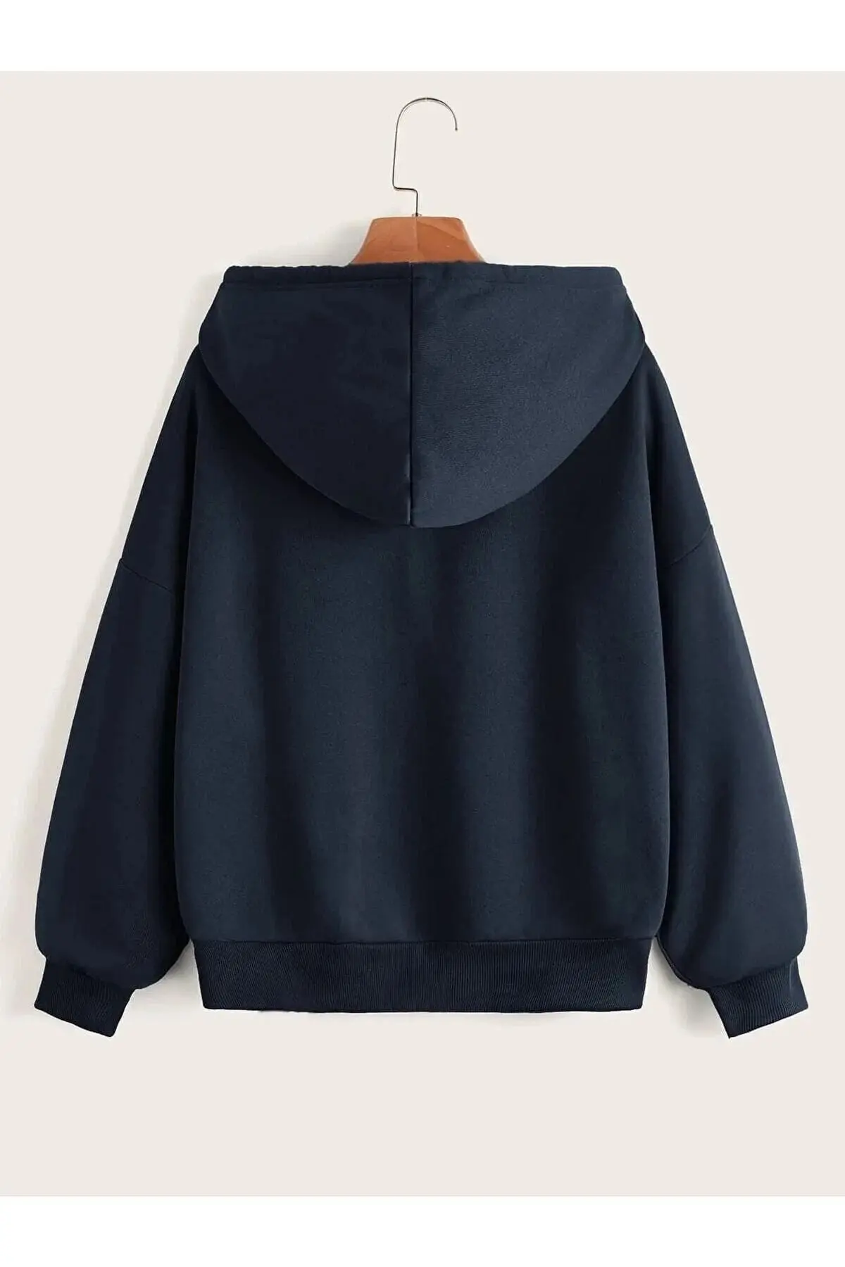 2'li Fermuarlı Kapüşonlu Oversize Sweatshirt