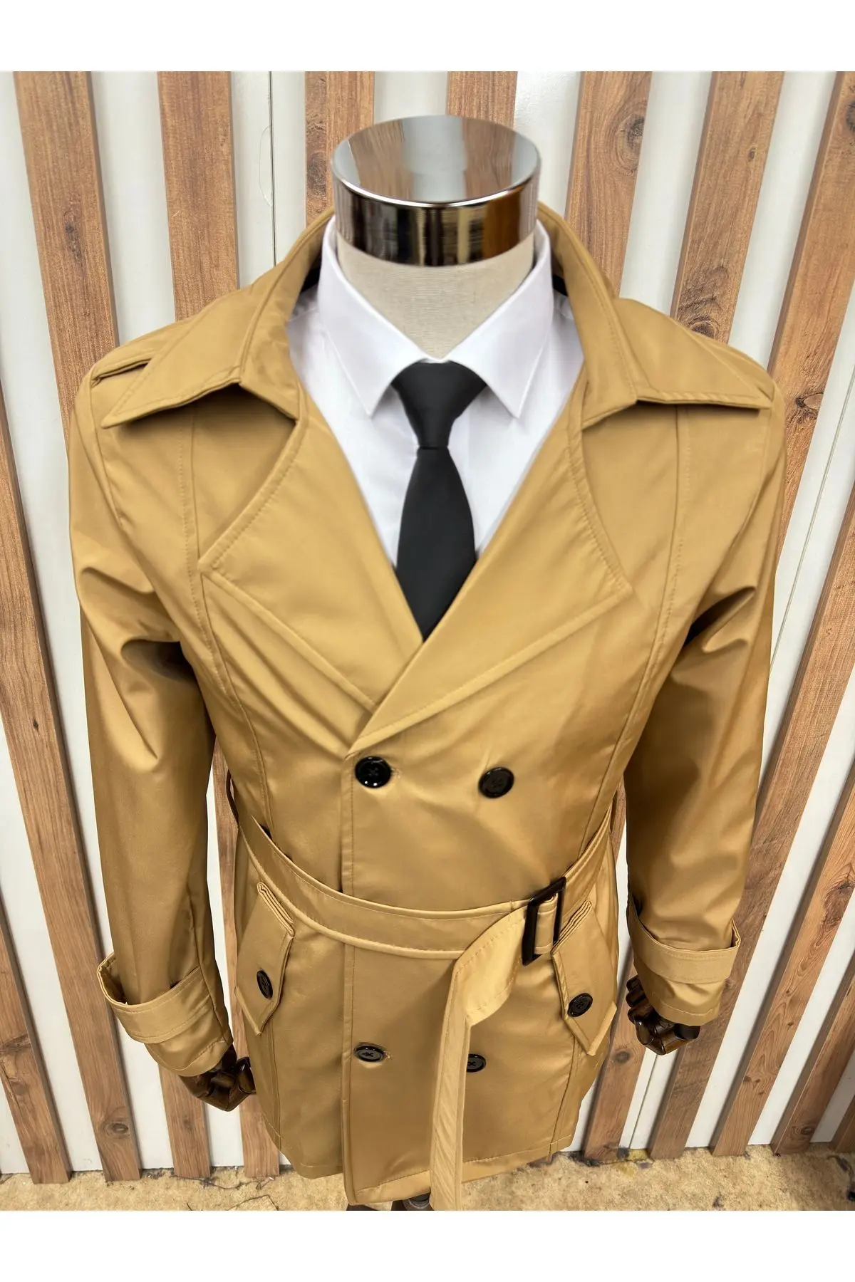 Su Tutmaz Regular Fit Kruvaze Trençkot