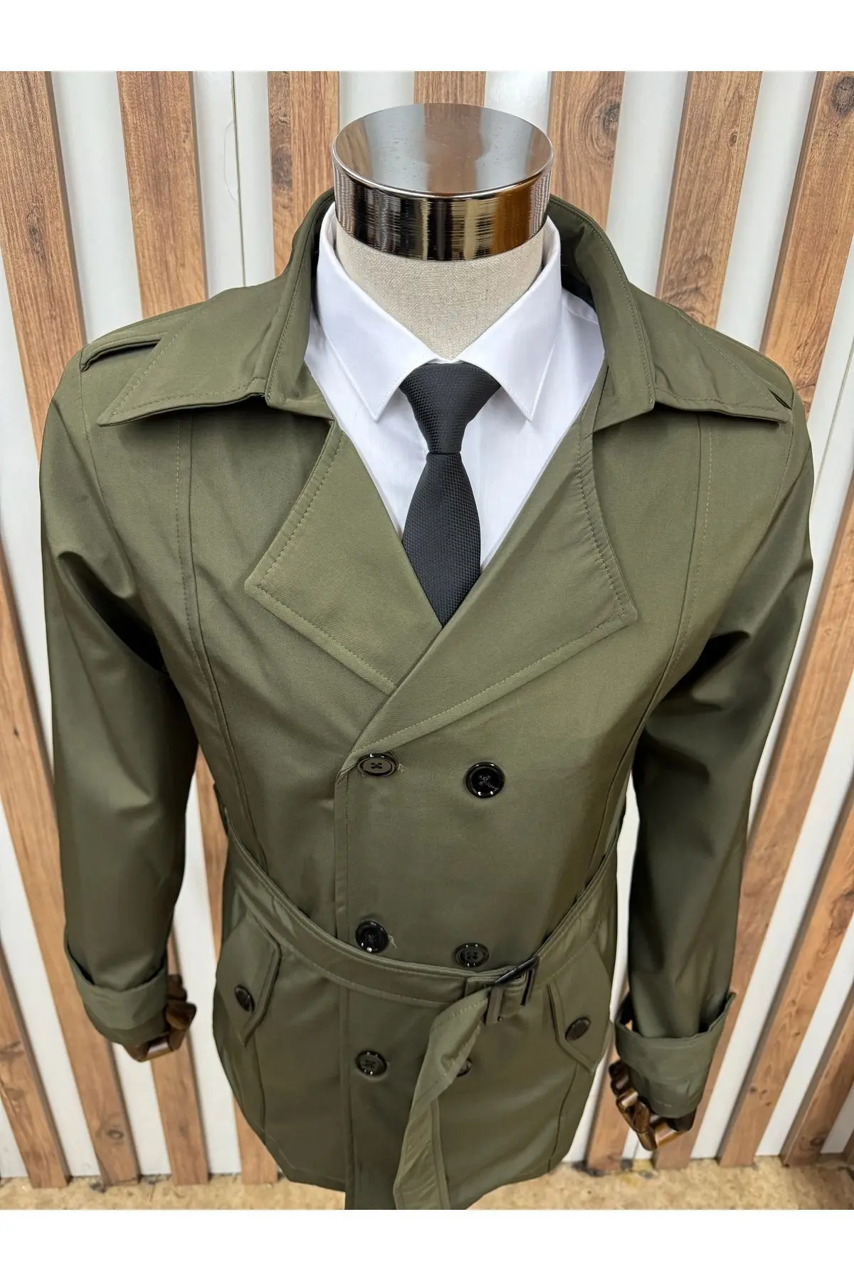 Su Tutmaz Regular Fit Kruvaze Trençkot