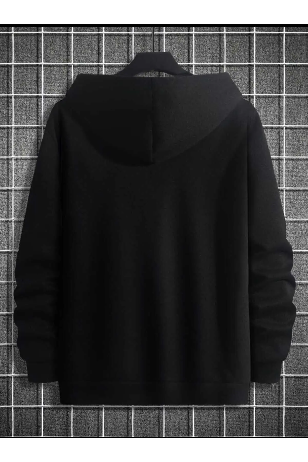 Üniseks Baskı Oversize Kapüşonlu Sweatshirt