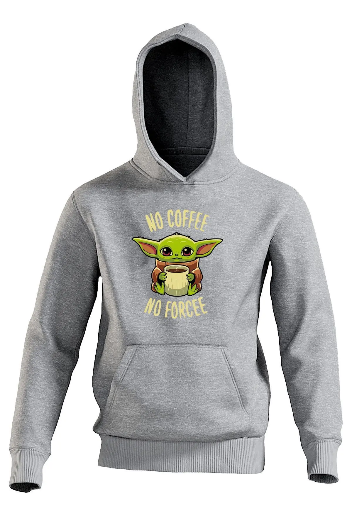 EFFRENATU Üniseks Baskı Oversize Kapüşonlu Sweatshirt