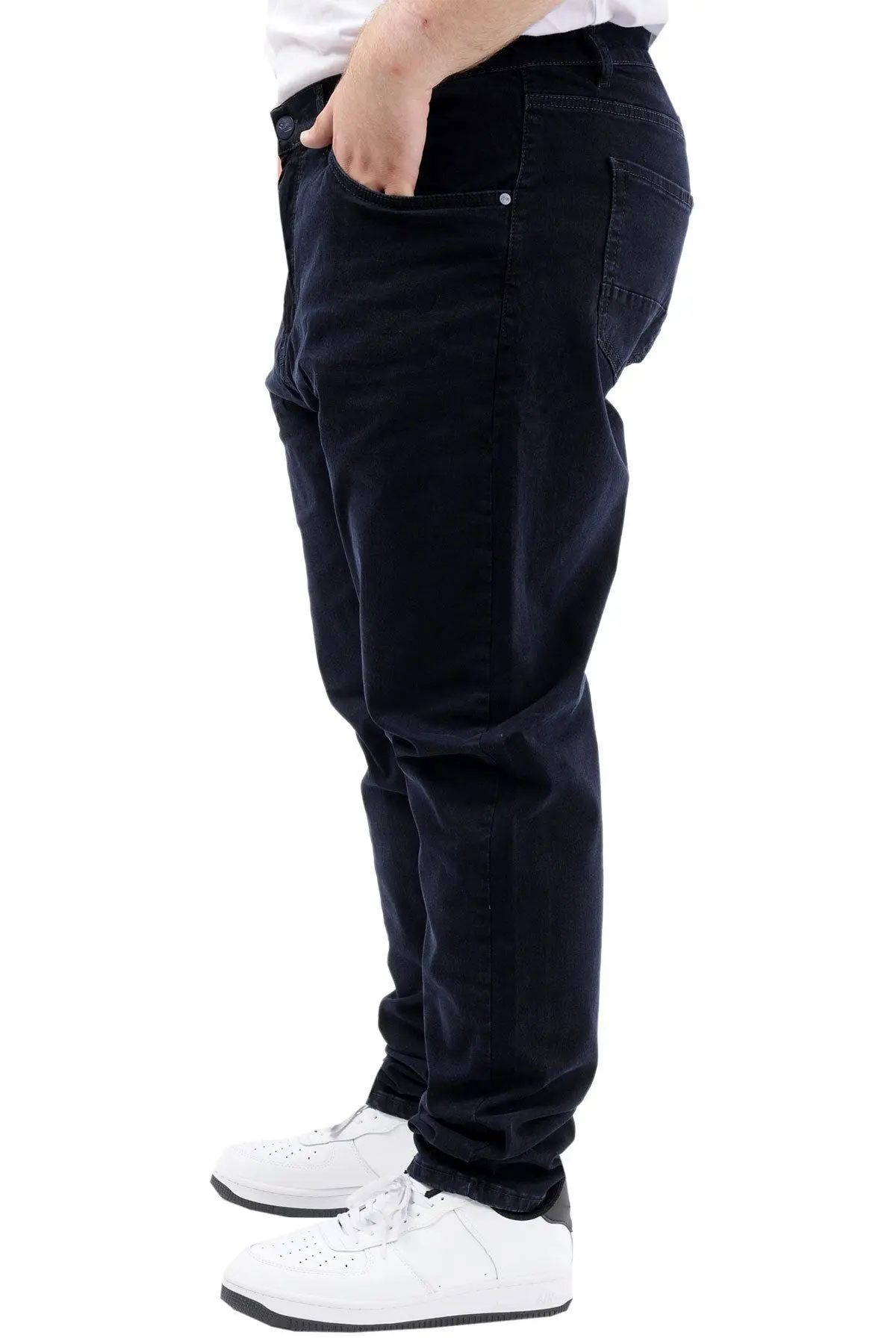 Mode XL Büyük Beden Erkek Pantolon Kot 21920 Blueblack
