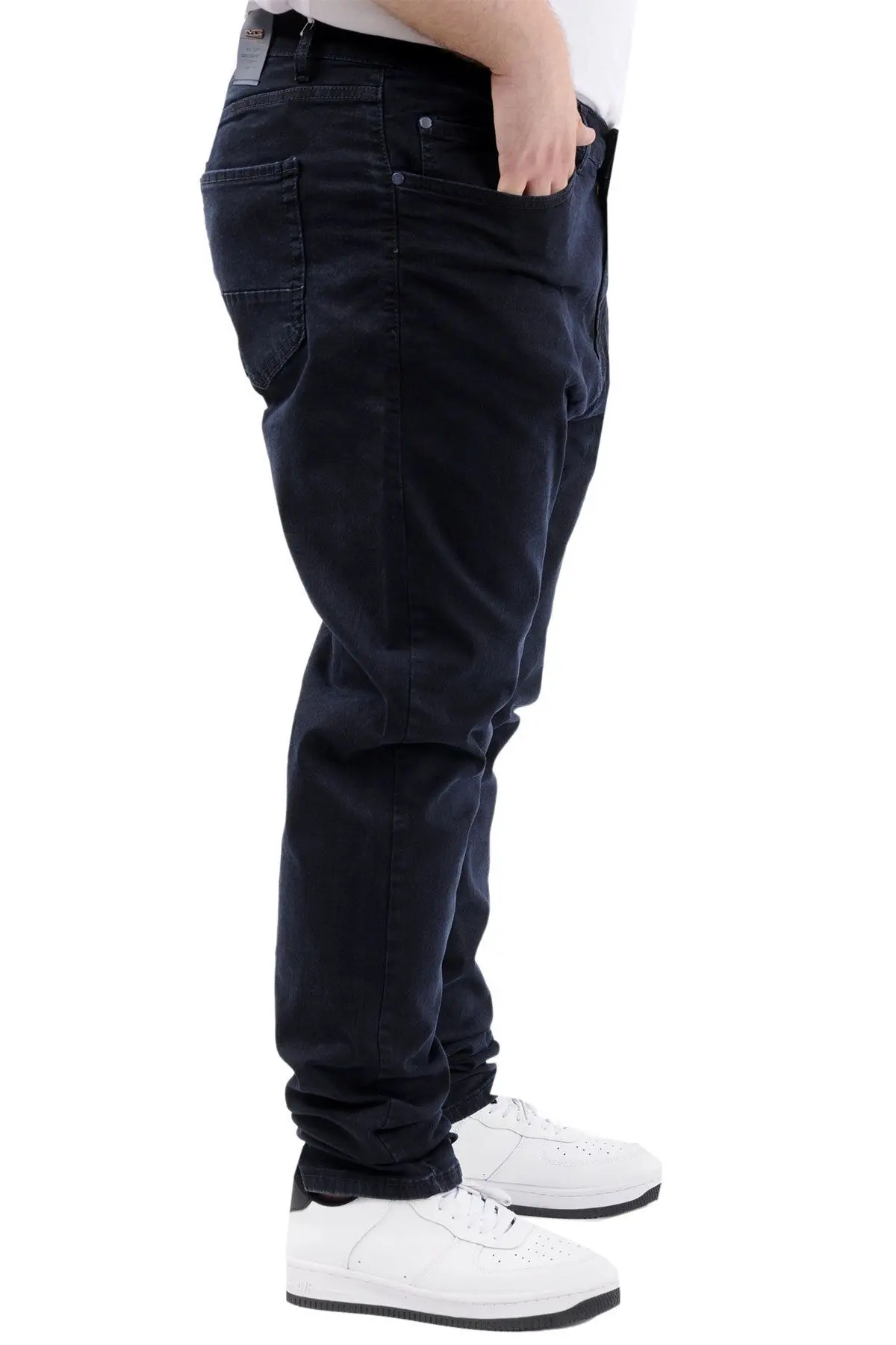 Mode XL Büyük Beden Erkek Pantolon Kot 21920 Blueblack