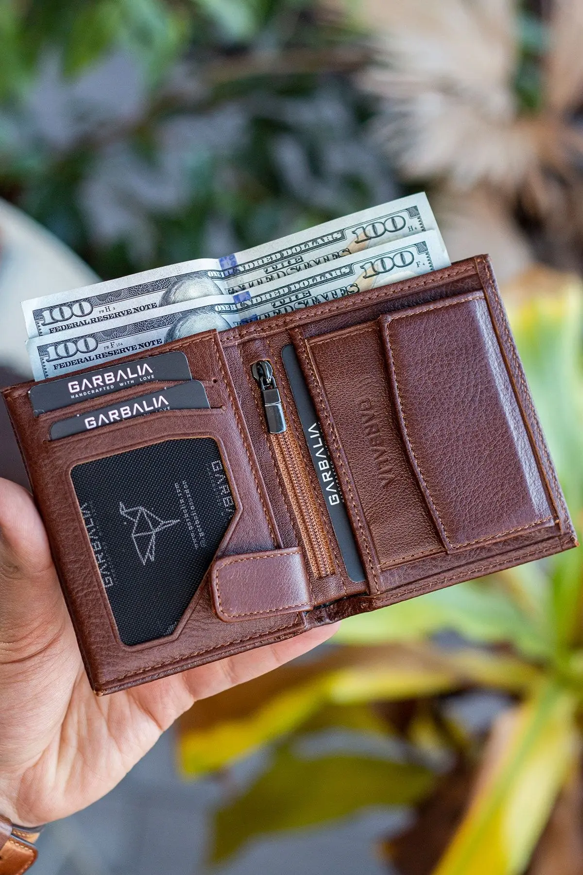 Dortmund Hakiki Deri Rfid Engelleyici Bozuk Para Bölmeli Naturel Taba Erkek Cüzdanı