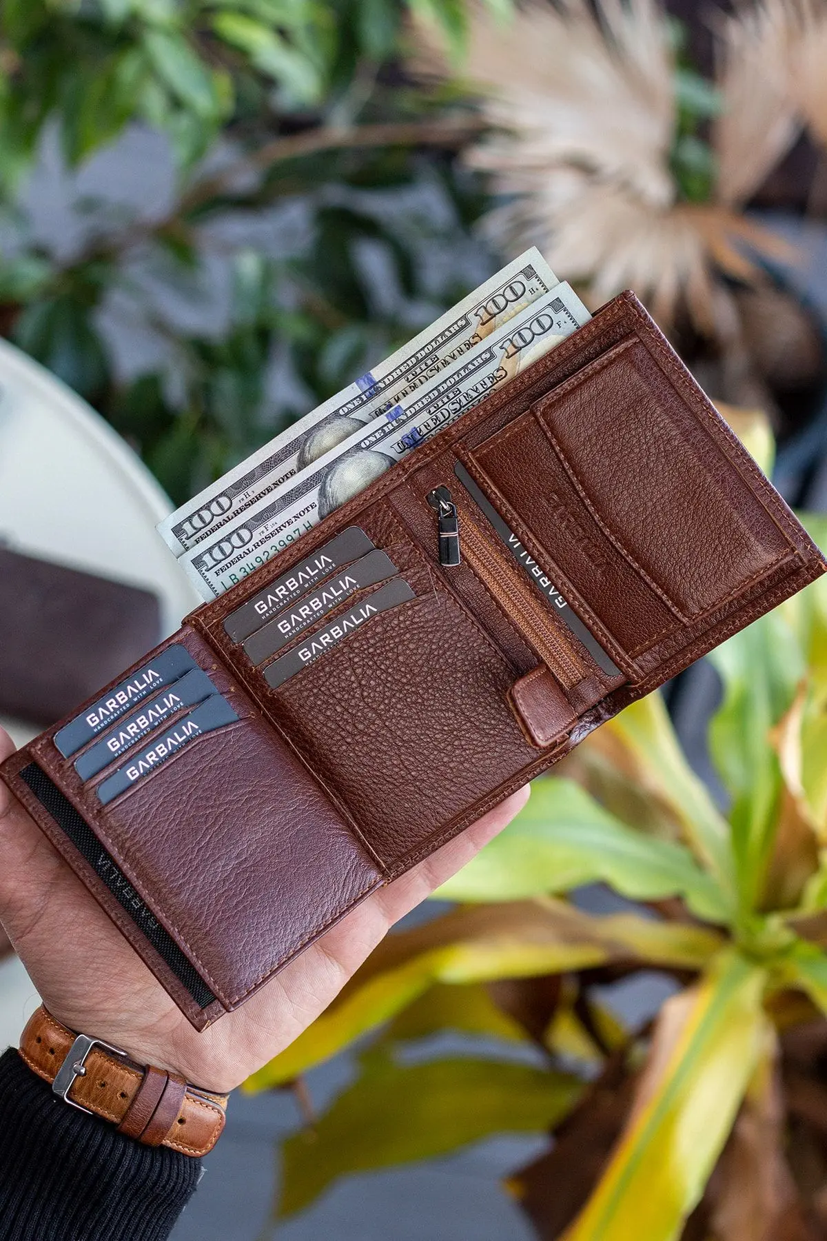 Dortmund Hakiki Deri Rfid Engelleyici Bozuk Para Bölmeli Naturel Taba Erkek Cüzdanı