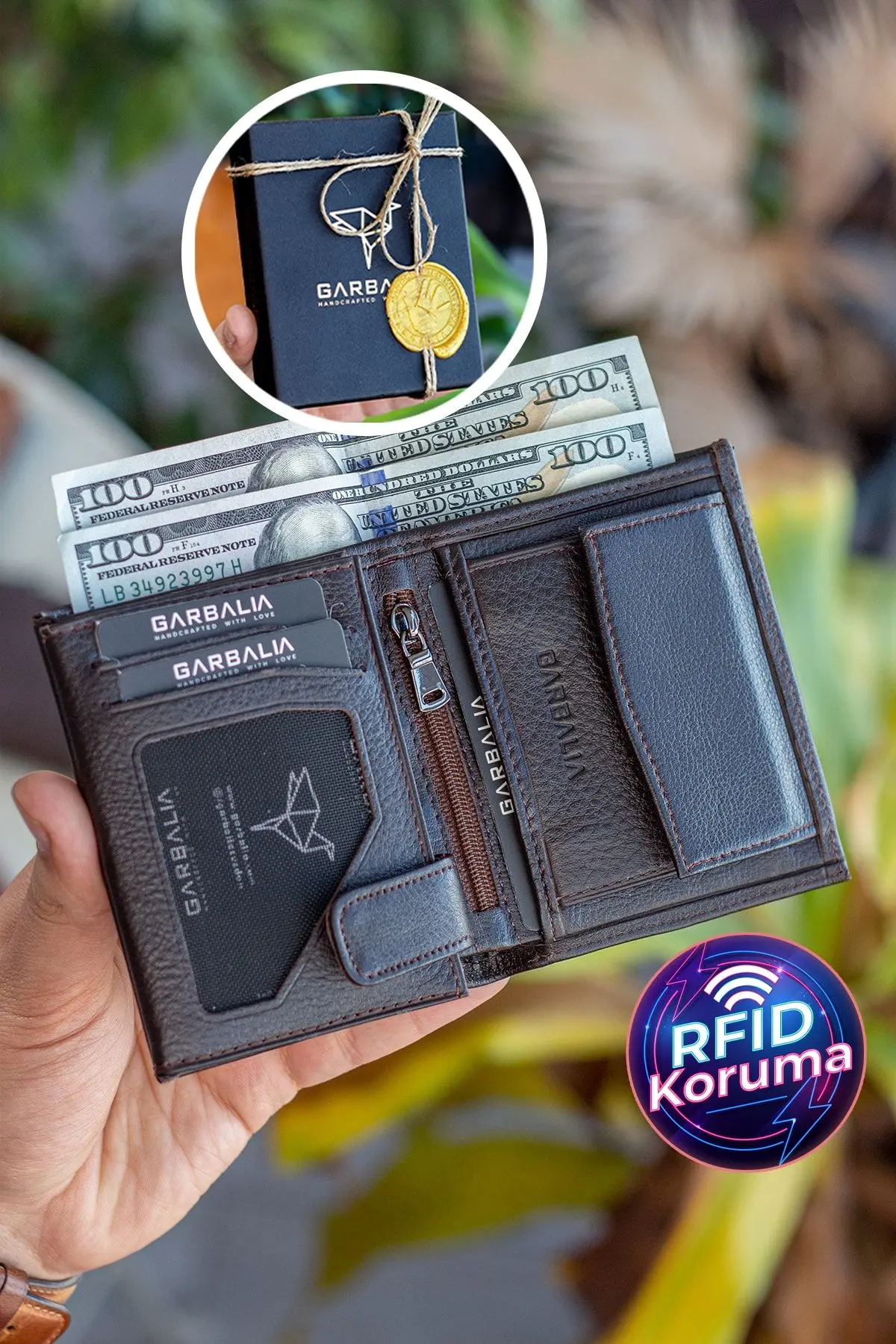 Garbalia Kahverengi Erkek Cüzdanı