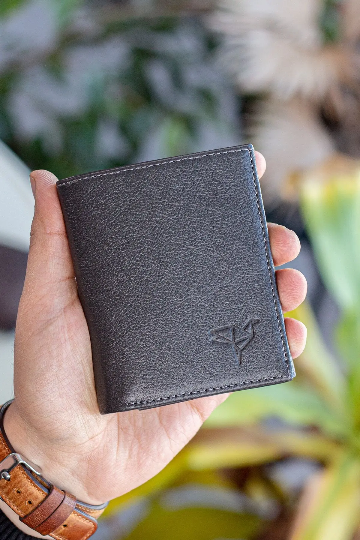 Jackson Vintage Deri Bozuk Para Gözlü Rfıd Engelleyici Crazy Siyah Cüzdan