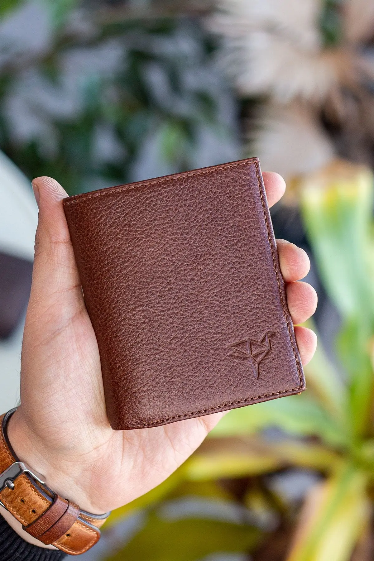 Dortmund Hakiki Deri Rfid Engelleyici Bozuk Para Bölmeli Naturel Taba Erkek Cüzdanı