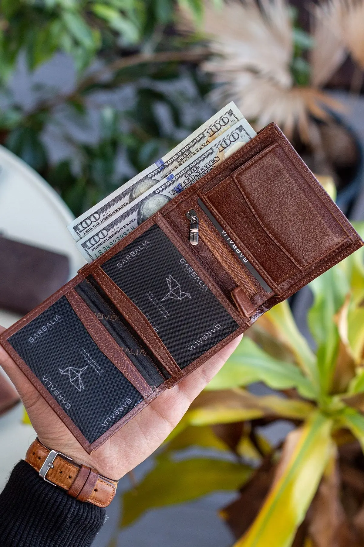 Dortmund Hakiki Deri Rfid Engelleyici Bozuk Para Bölmeli Naturel Taba Erkek Cüzdanı