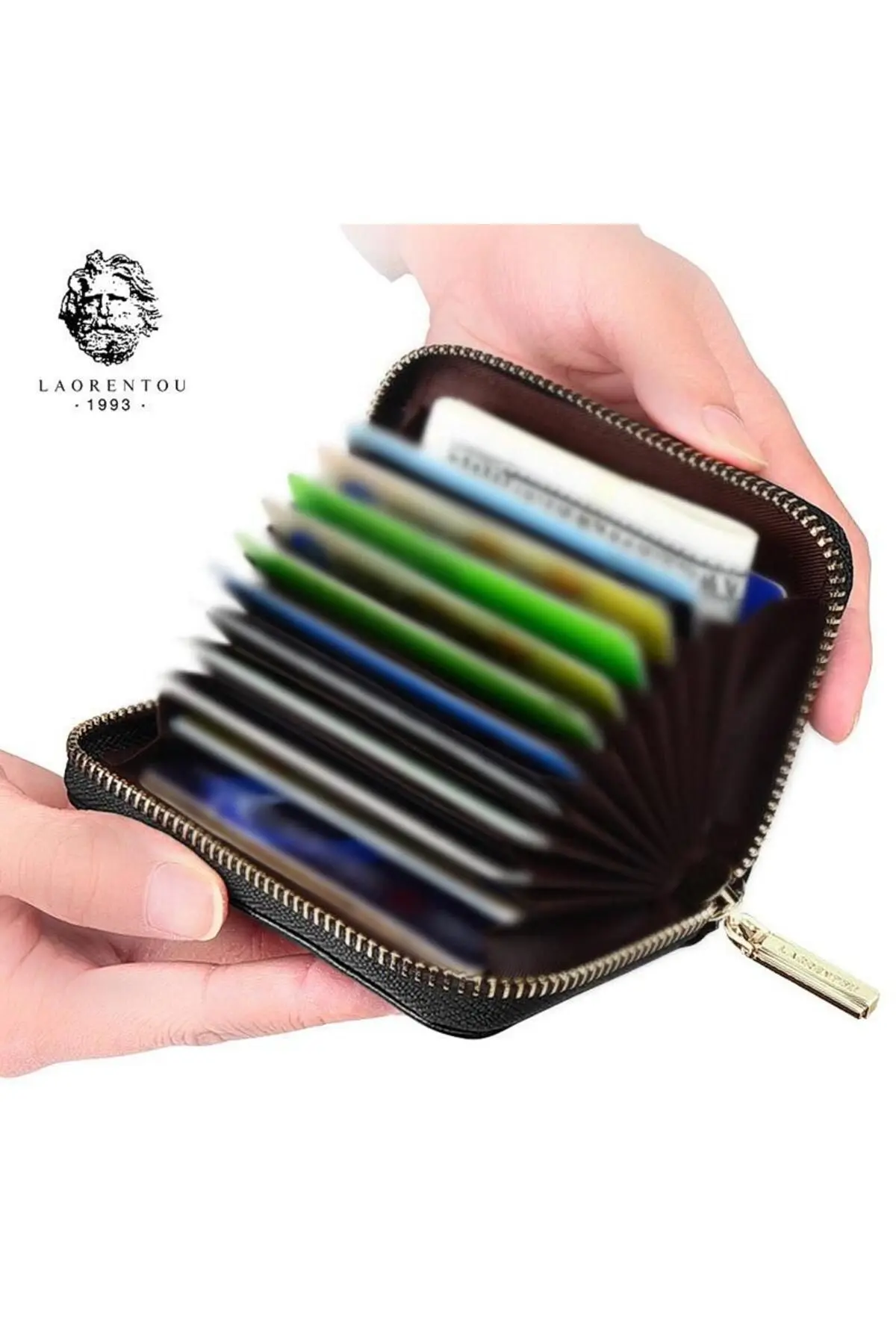 Molinari İtalyan Malı Hakiki Deri Akordiyonlu Erkek Cüzdan - Erkek Kartlık