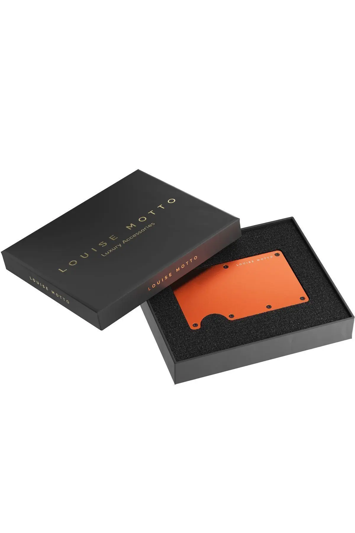Cardx - Burano Strap - Yeni Nesil Minimalist Cüzdan & Kartlık Premium Malzeme, Rfıd, (TURUNCU)
