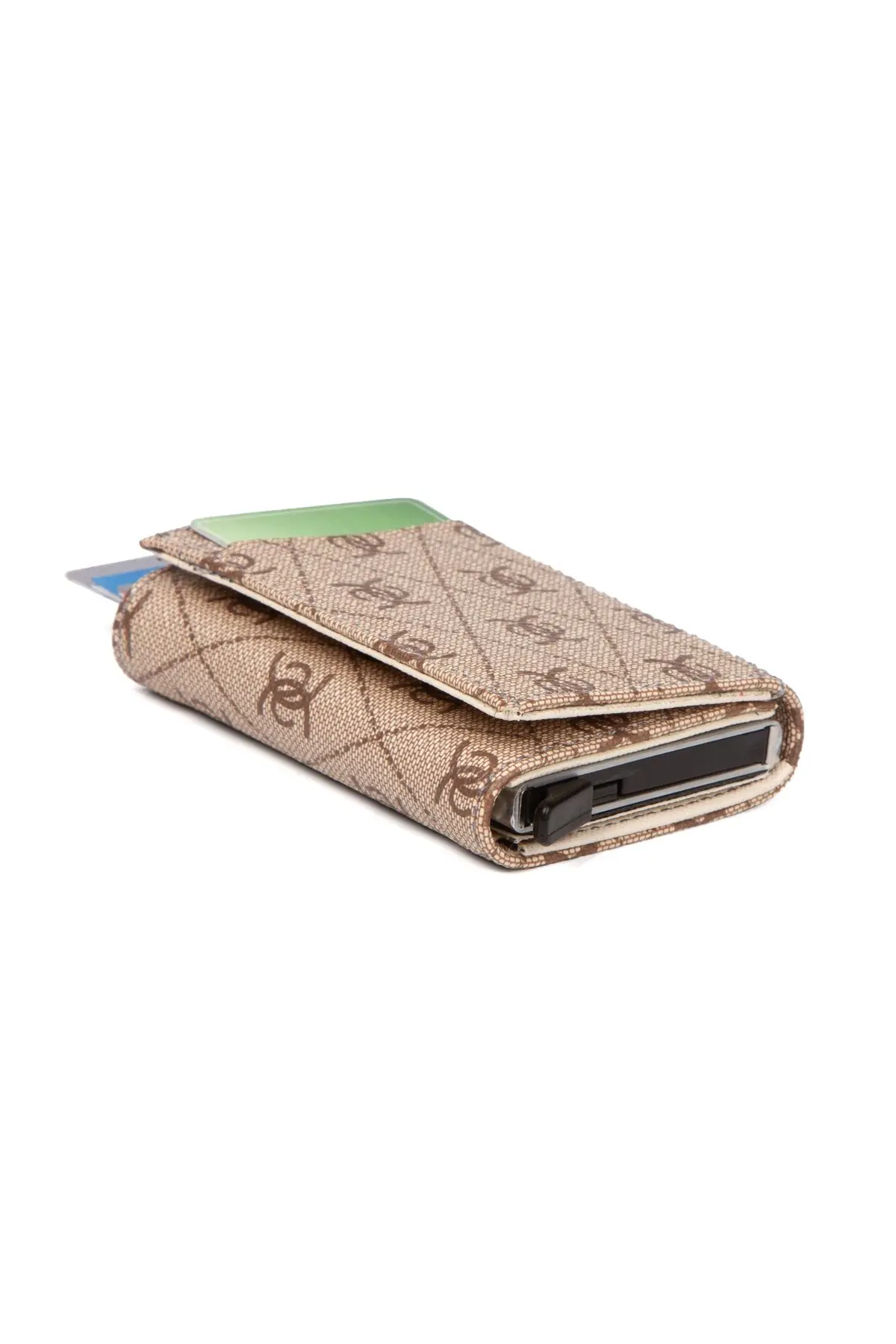 Adelina Unisex Vizon Rio Mekanizmalı Otomatik Kızaklı Kartlık Cüzdan