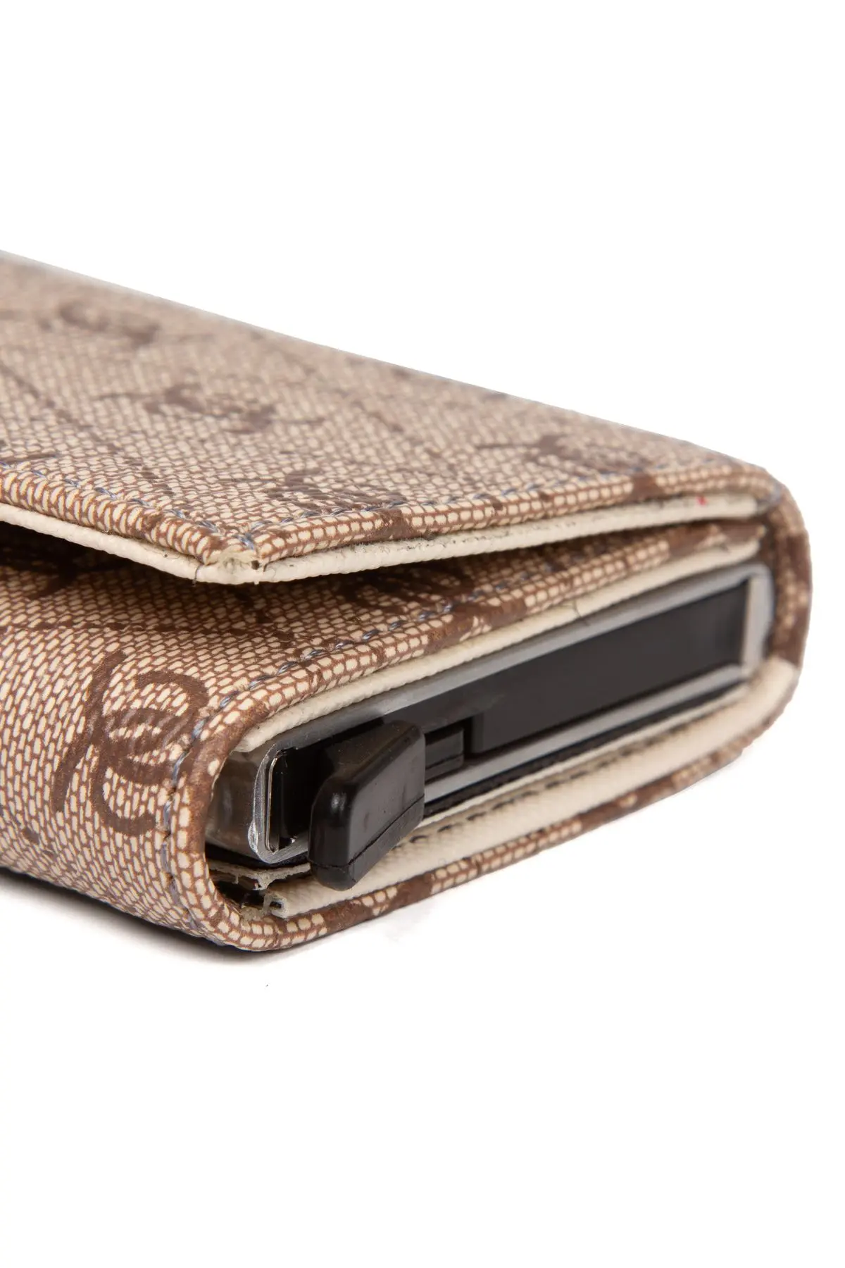 Adelina Unisex Vizon Rio Mekanizmalı Otomatik Kızaklı Kartlık Cüzdan