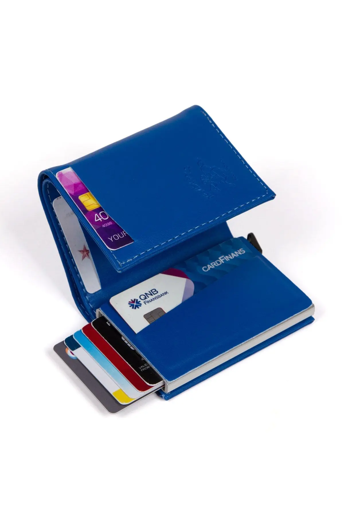 Adelina Saks Nova Deri Mekanizmalı Otomatik Kızaklı Kartlık Cüzdan