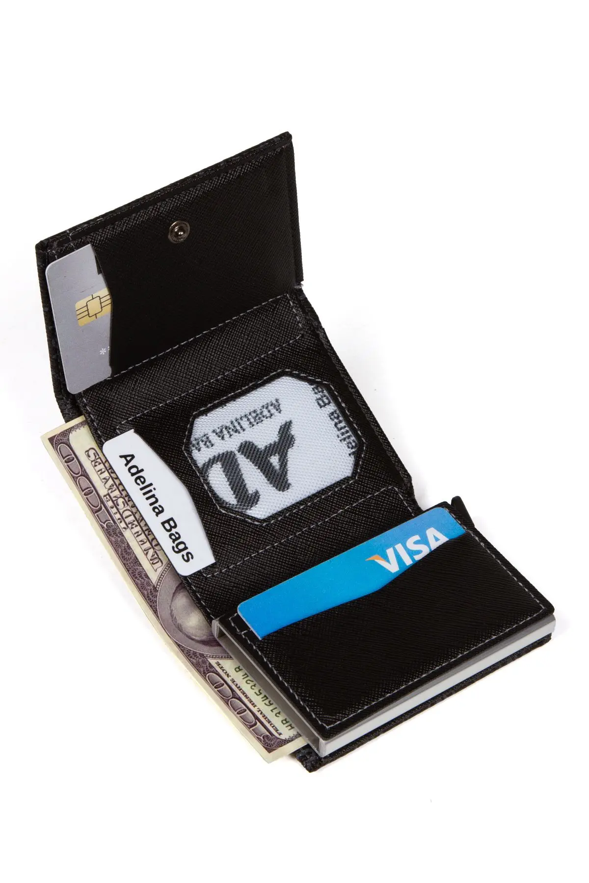 Adelina Unisex Rio Mekanizmalı Otomatik Kızaklı Kartlık Cüzdan