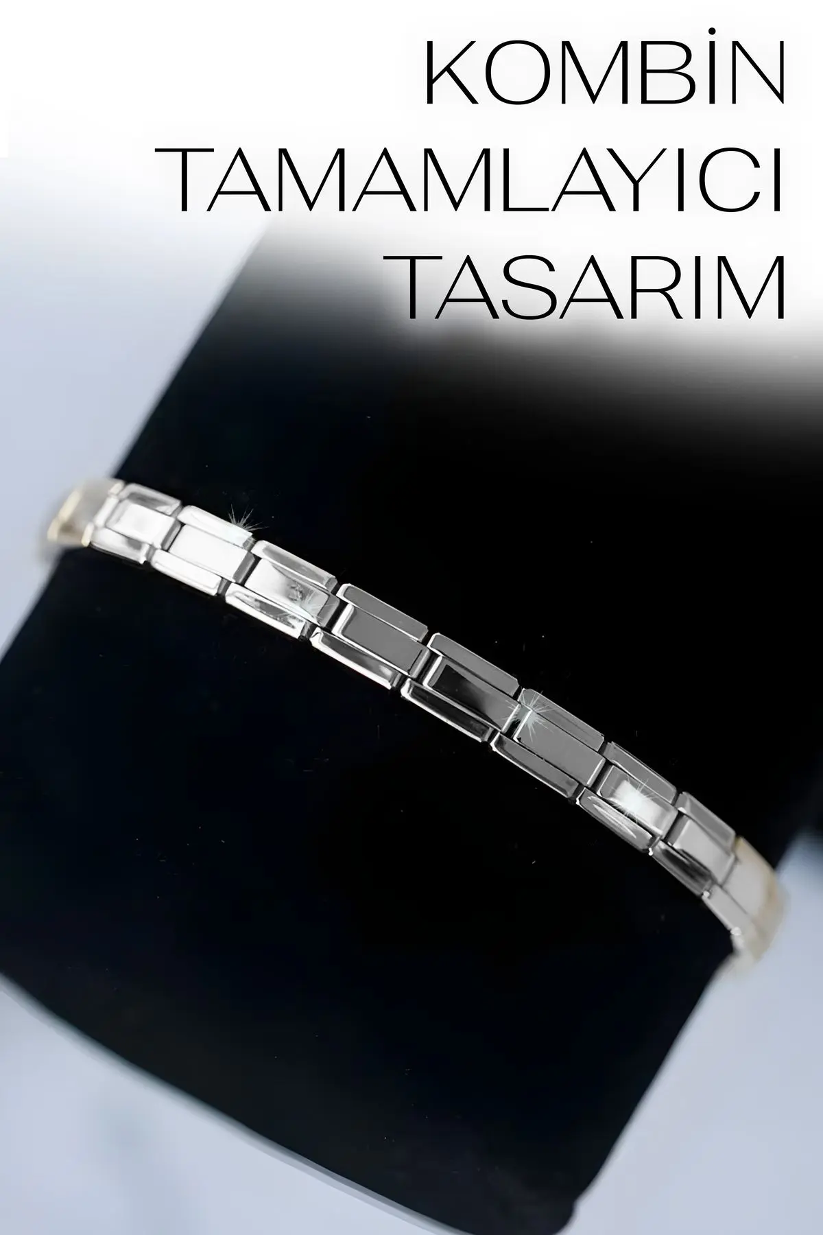 İnce Nomi İtalyan Charm Çelik Gümüş Ve Altın Bileklik