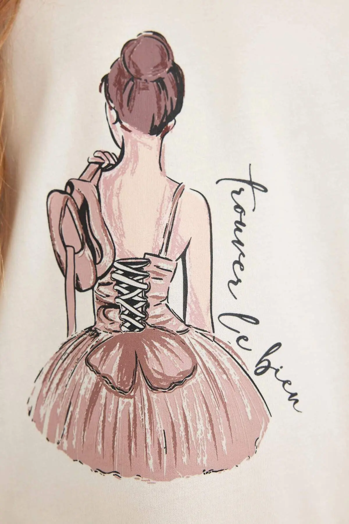 Kız Çocuk Baskılı Uzun Kollu Pijama Takımı 3163681