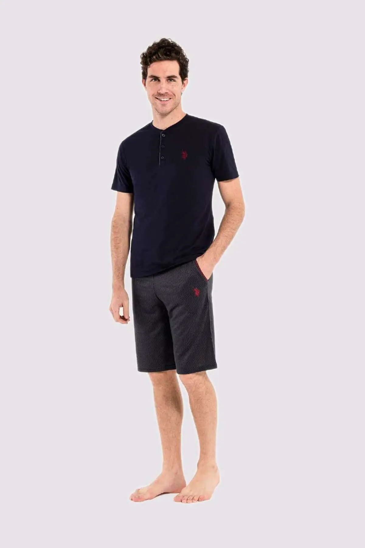 Erkek Lacivert 3 Lü Pijama Takım