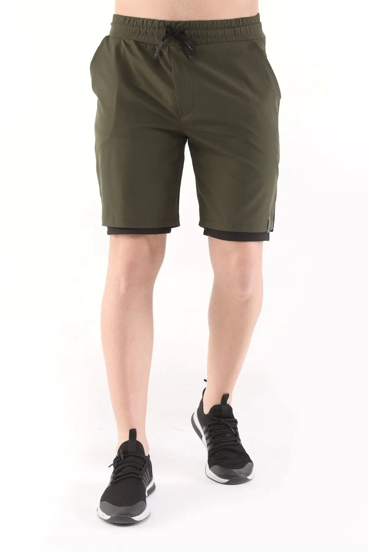 Erkek Running Hızlı Kuruma Micropoly Antrenman Halısaha Fitness Kısa Taytlı Outdoor Şort