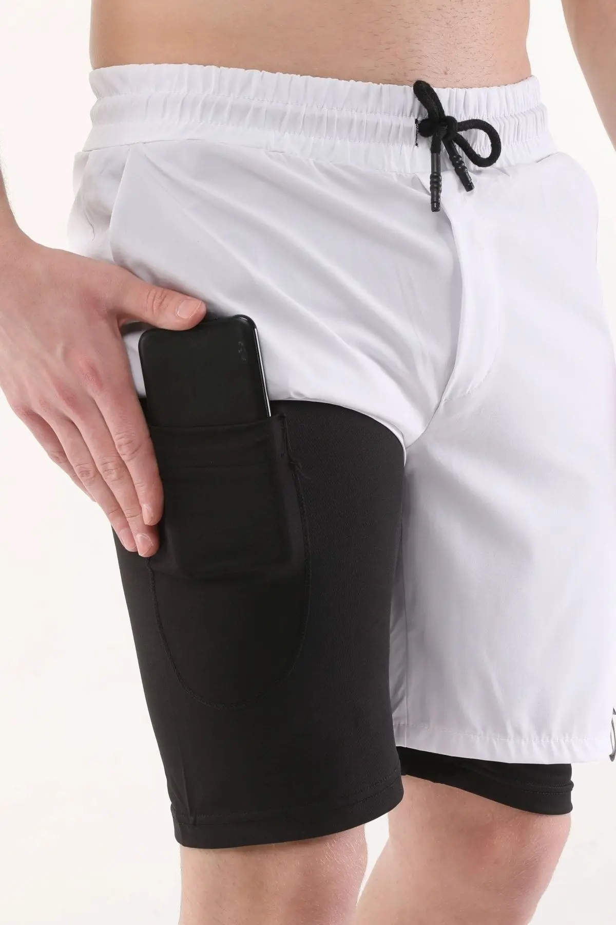 Ghassy Co Erkek Running Hızlı Kuruma Micropoly Antrenman Halısaha Fitness Kısa Taytlı Outdoor Şort