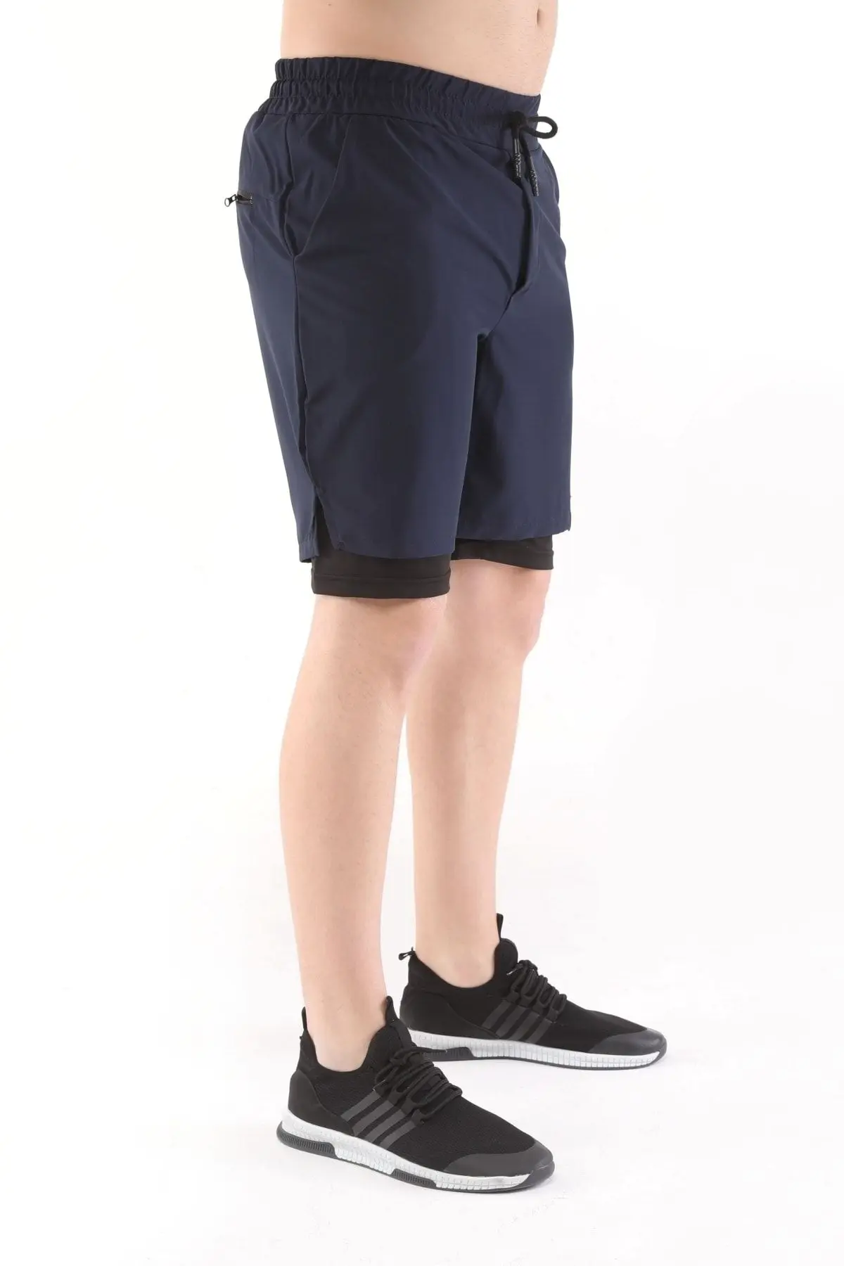 Erkek Running Hızlı Kuruma Micropoly Antrenman Halısaha Fitness Kısa Taytlı Outdoor Şort