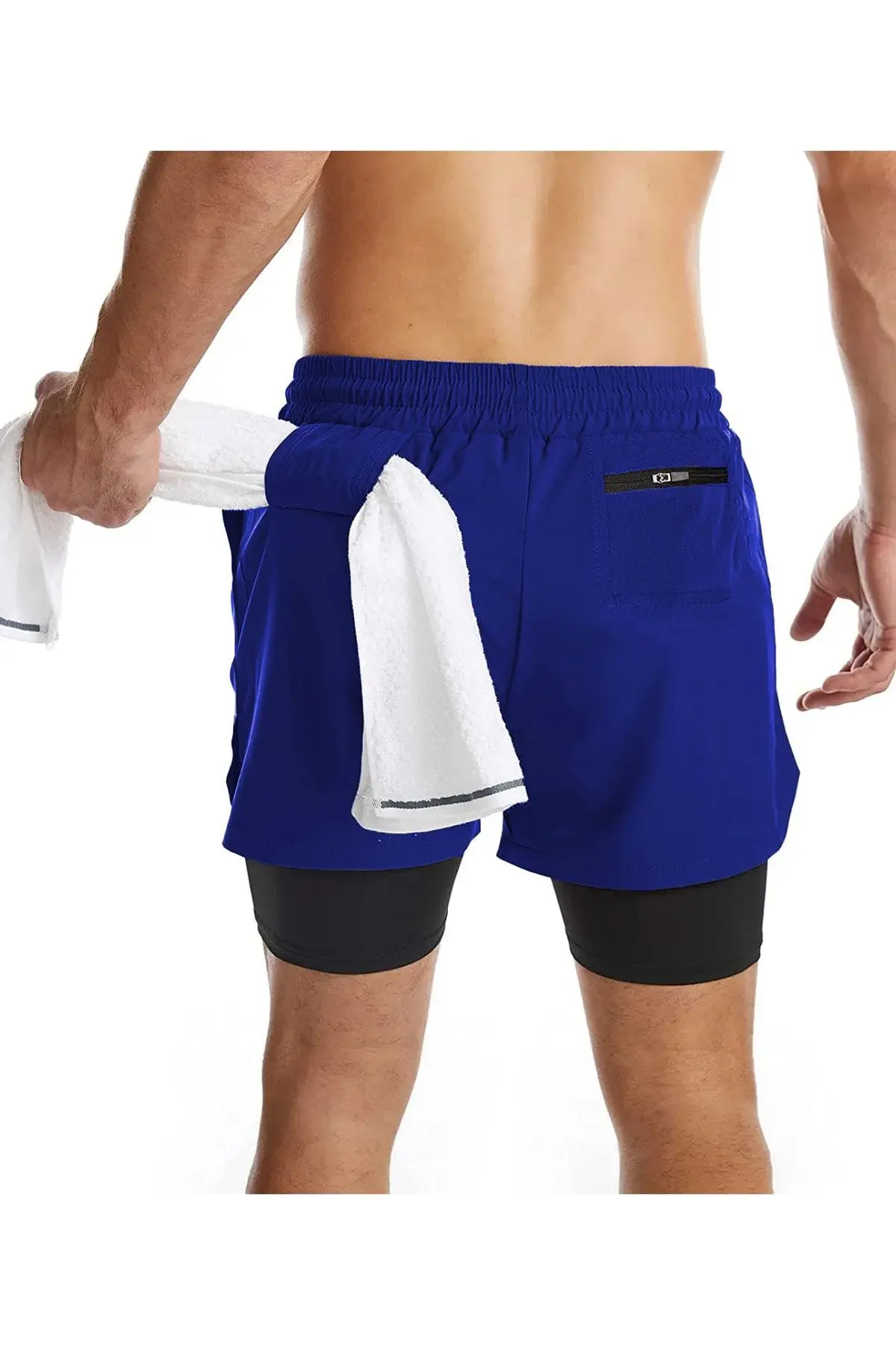 Ghassy Co. Erkek Running Hızlı Kuruma Micropoly Antrenman Halısaha Fitness Kısa Taytlı Outdoor Şort