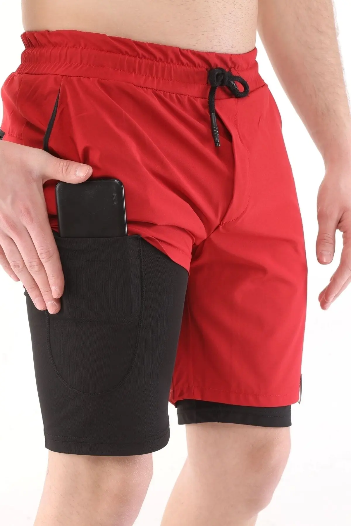 Ghassy Co Erkek Running Hızlı Kuruma Micropoly Antrenman Halısaha Fitness Kısa Taytlı Outdoor Şort
