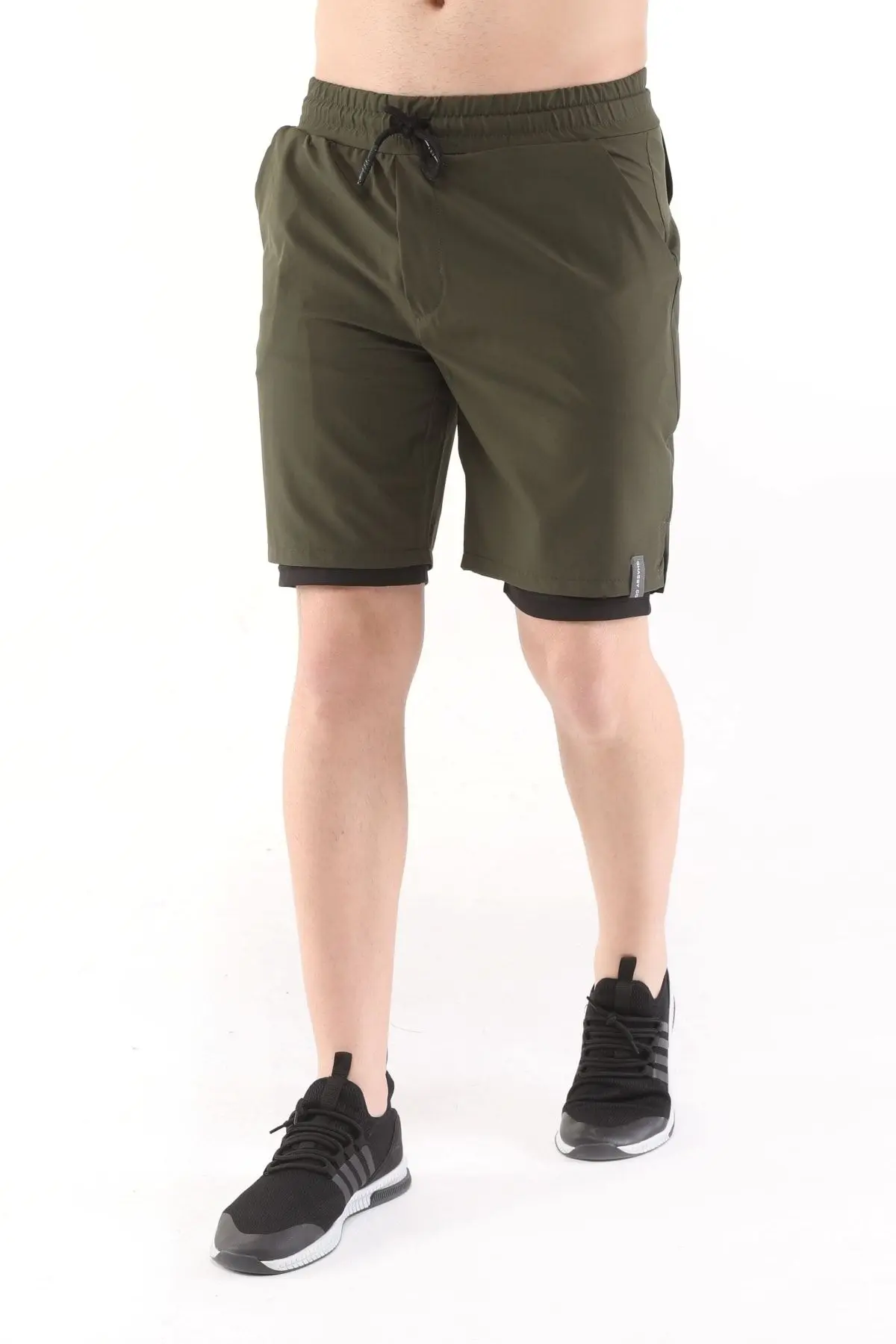 Erkek Running Hızlı Kuruma Micropoly Antrenman Halısaha Fitness Kısa Taytlı Outdoor Şort