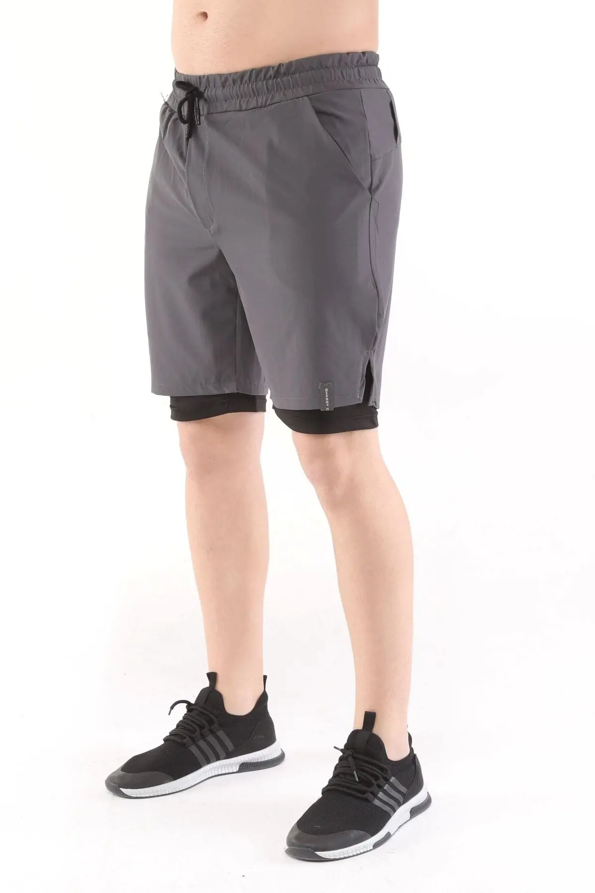 Erkek Running Hızlı Kuruma Micropoly Antrenman Halısaha Fitness Kısa Taytlı Outdoor Şort