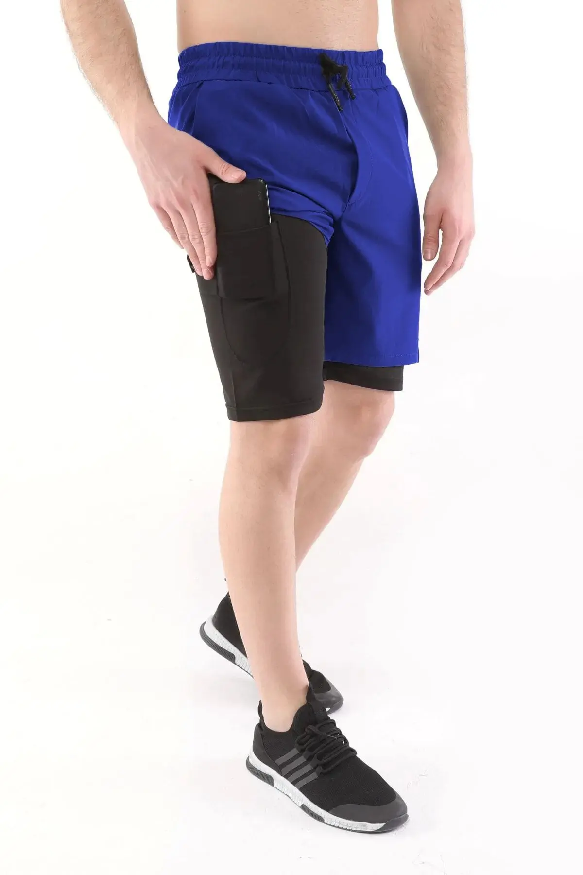 Ghassy Co. Erkek Running Hızlı Kuruma Micropoly Antrenman Halısaha Fitness Kısa Taytlı Outdoor Şort