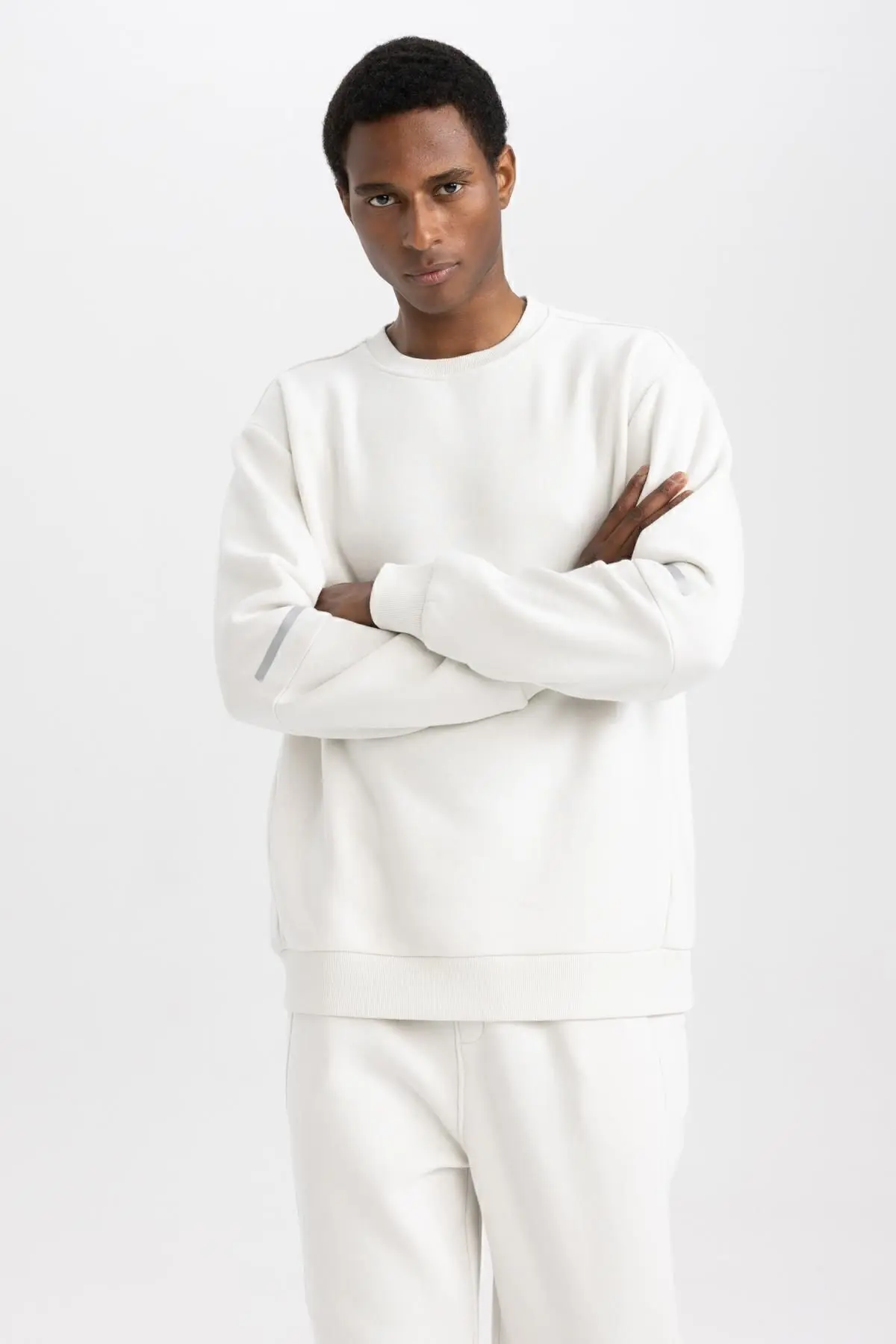 Fit Standart Fit Bisiklet Yaka Kalın Sweatshirt Y4531az23au