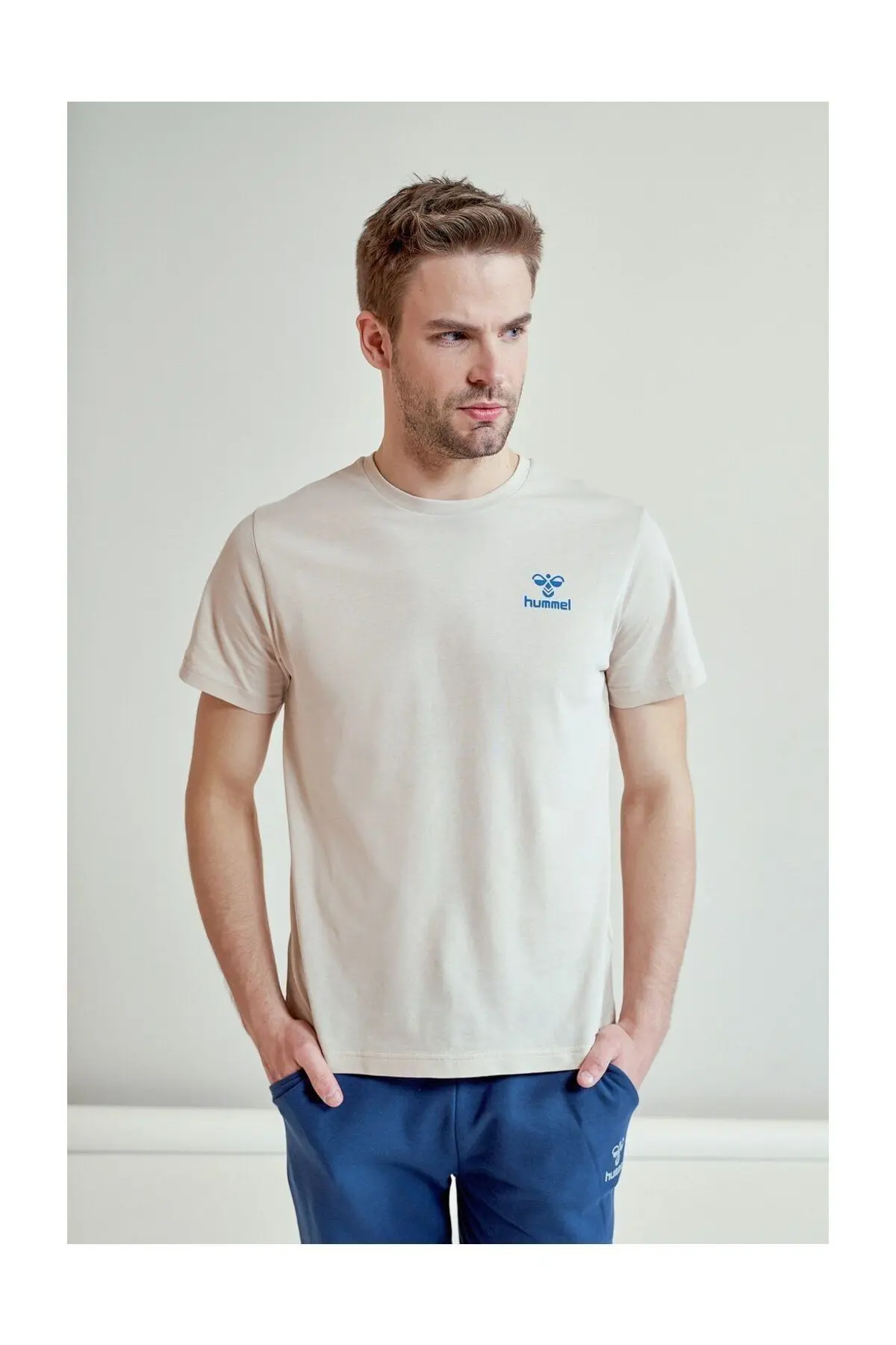 Kevins - Bej Erkek Kısa Kollu T-Shirt