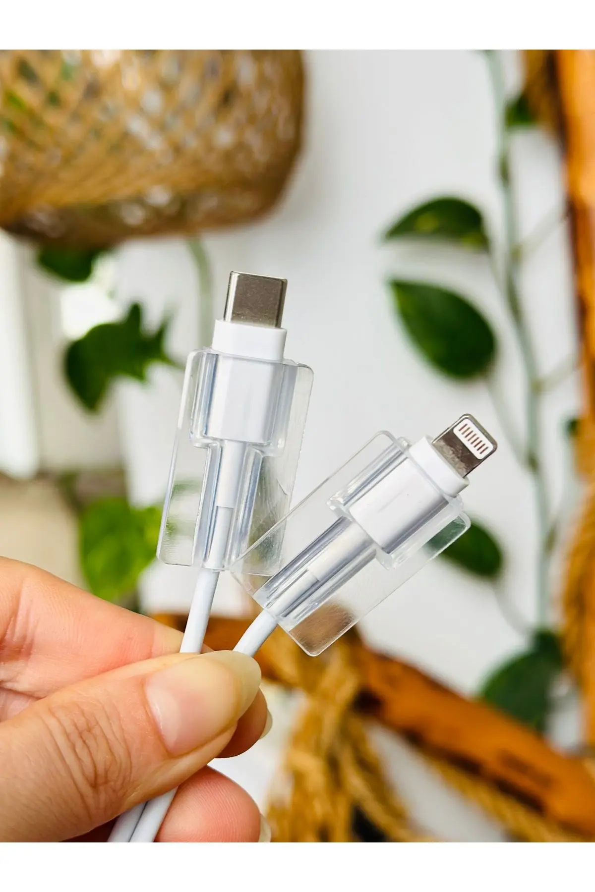 Yeni Nesil Type-C (Apple - Huawei - Samsung - Xiaomi) Uyumlu Yumuşak Silikon Kablo Koruyucu