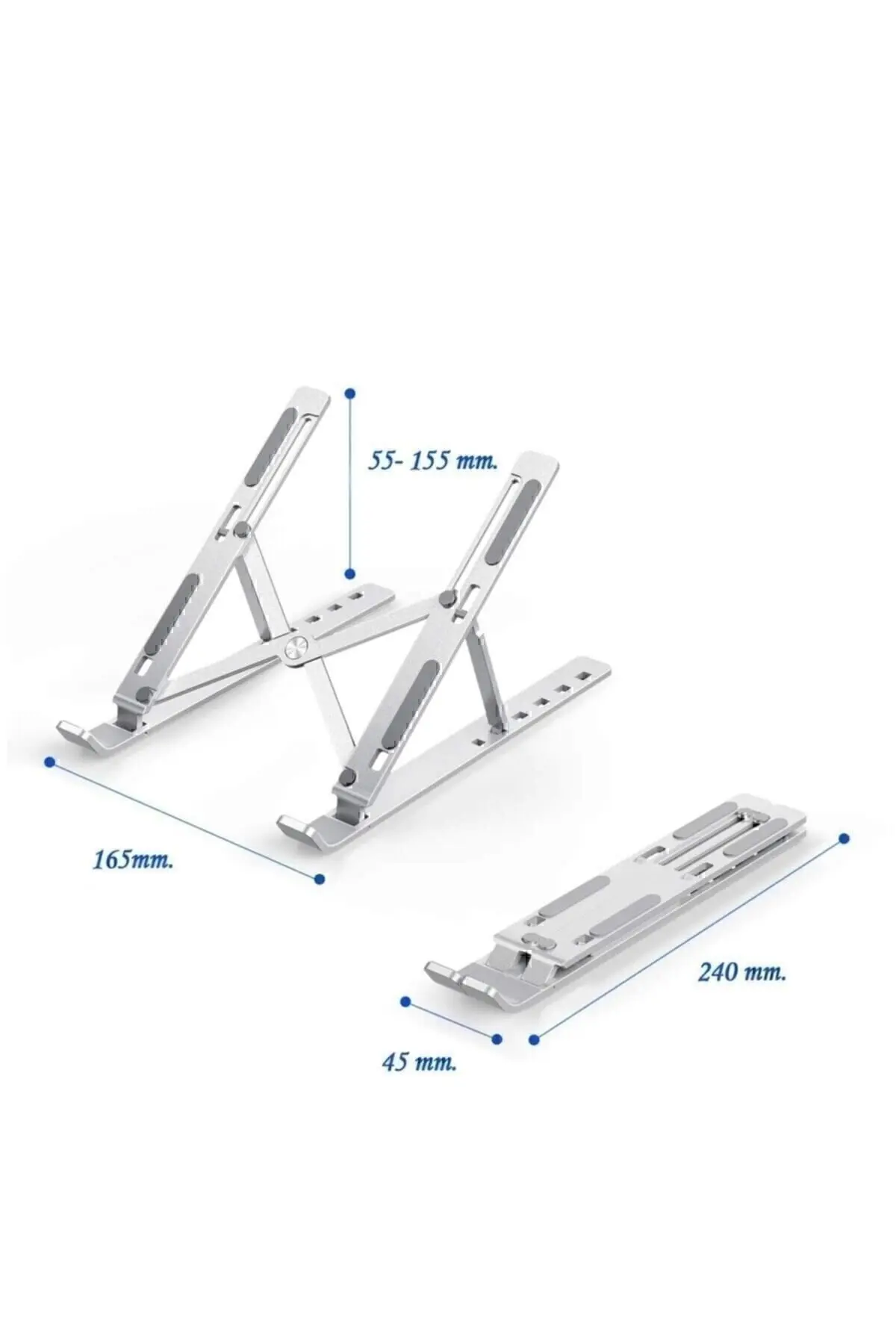 Aliminyum Ayarlı Laptop Macbook Notebook Güncel Yükseltici Tutucu