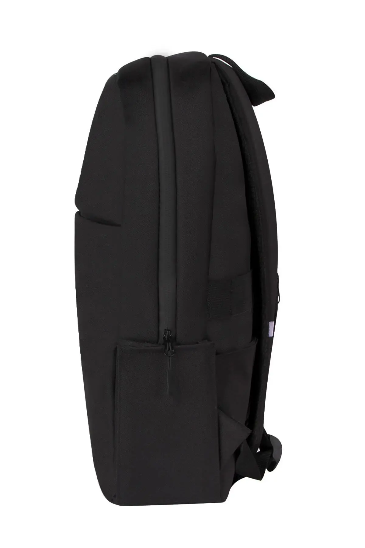 Su Geçirmez Fermuar Detaylı 15.6-16.1-16.9 Inç Uyumlu Siyah Sırt Çantası