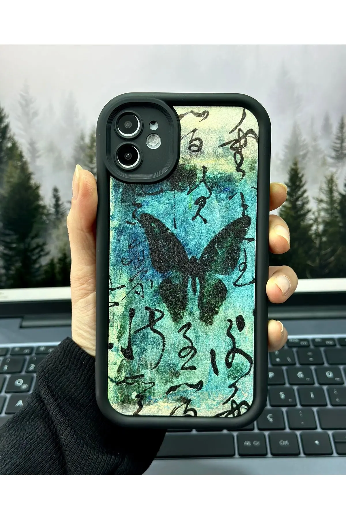 Iphone 11 Uyumlu Kaplama Tasarımlı Yumuşak Silikon Kamera Korumalı Kılıf