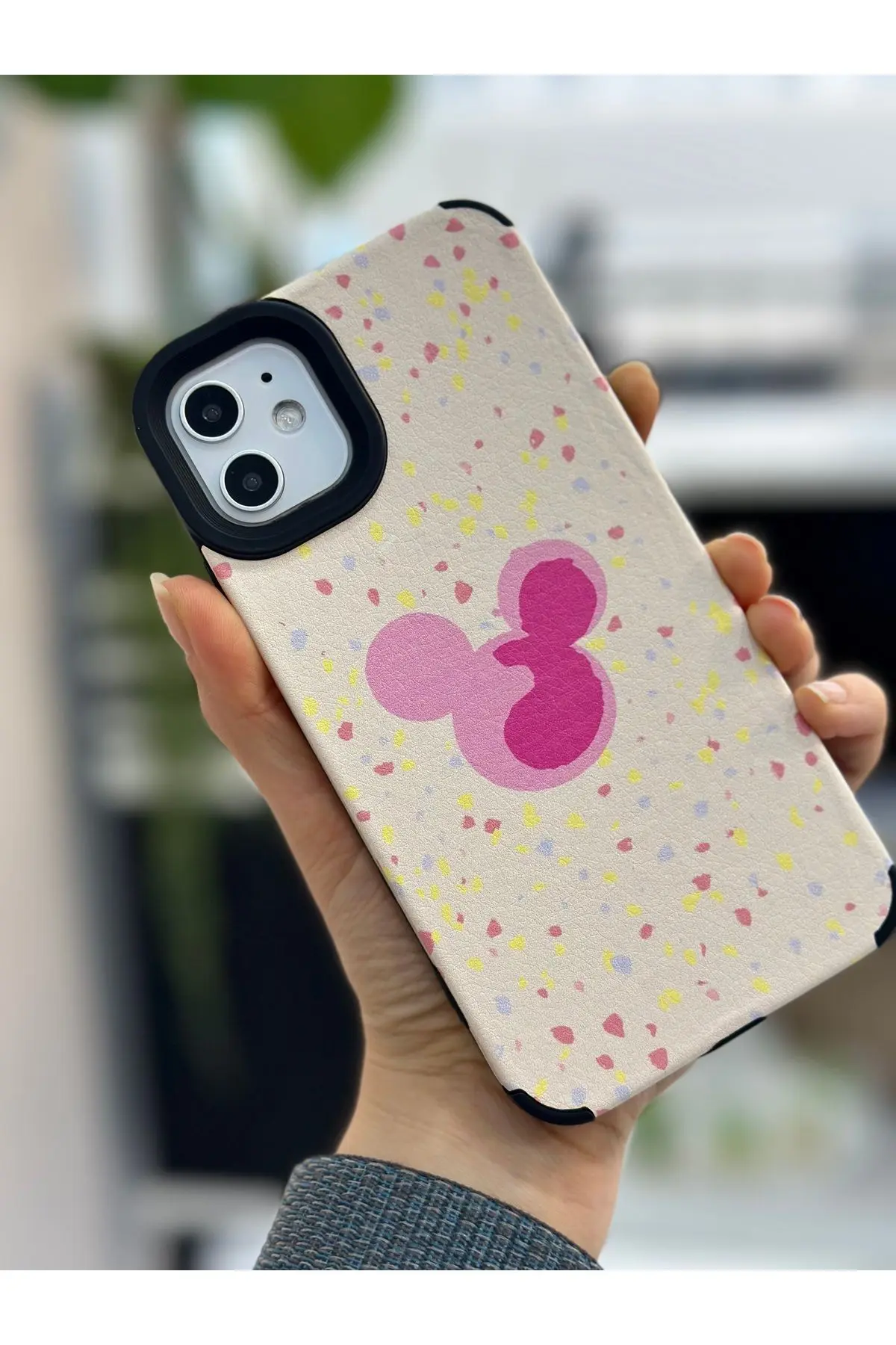 Iphone 11 Uyumlu Kaplama Minnie Tasarımlı Yumuşak Silikon Kılıf