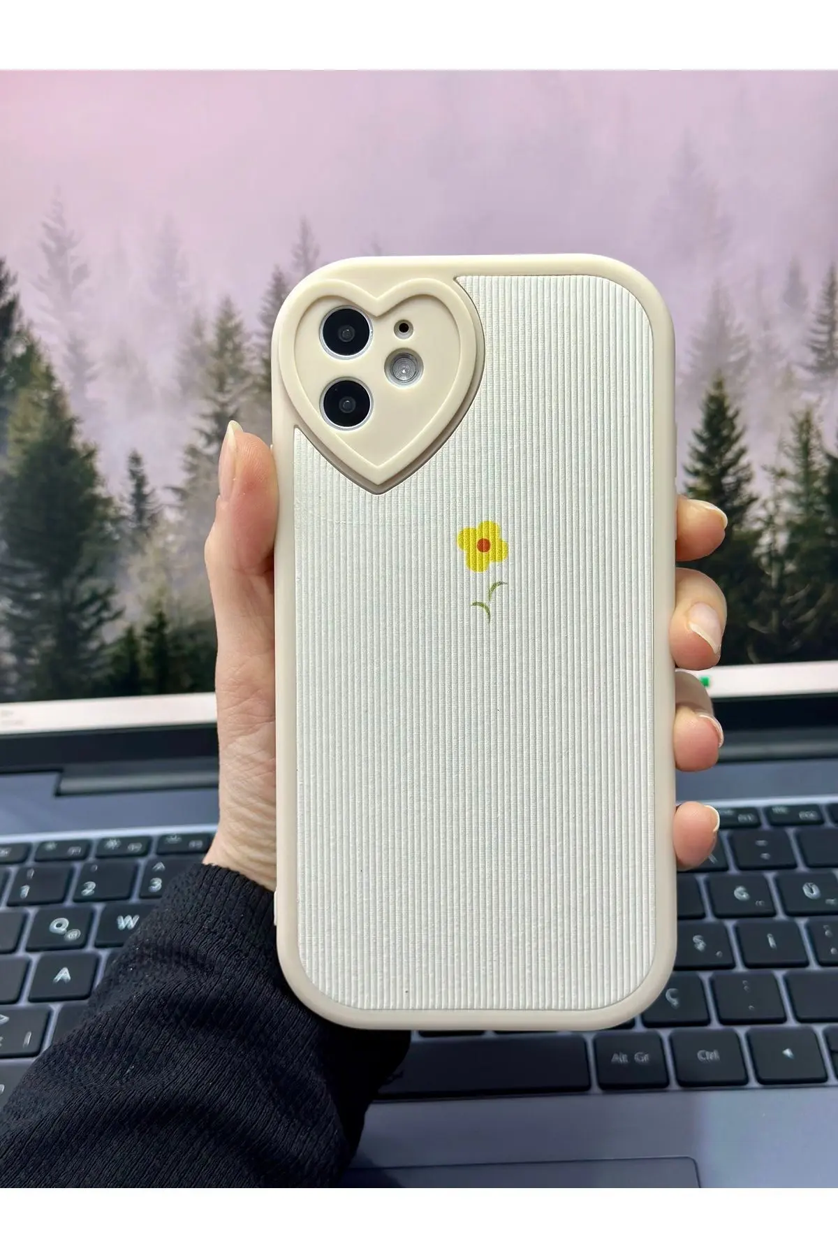 Iphone 11 Uyumlu Kaplama Tasarımlı Yumuşak Silikon Kamera Korumalı Kılıf