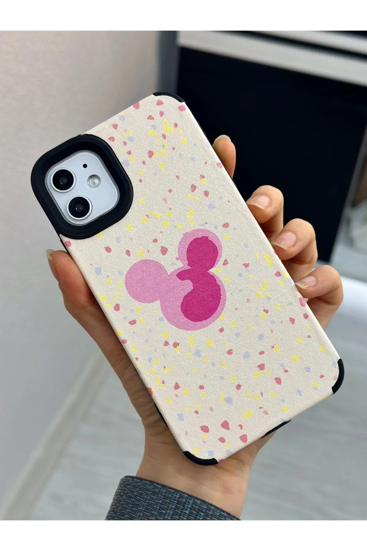 Go Aksesuar Iphone 11 Uyumlu Kaplama Minnie Tasarımlı Yumuşak Silikon Kılıf