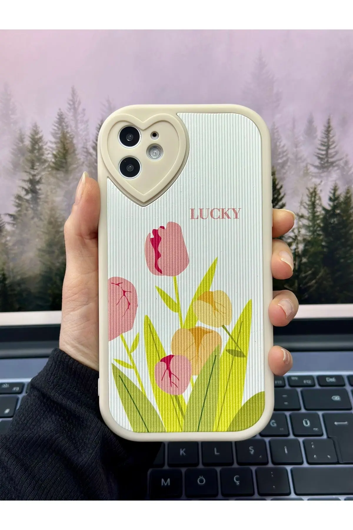 Iphone 11 Uyumlu Kaplama Tasarımlı Yumuşak Silikon Kamera Korumalı Kılıf