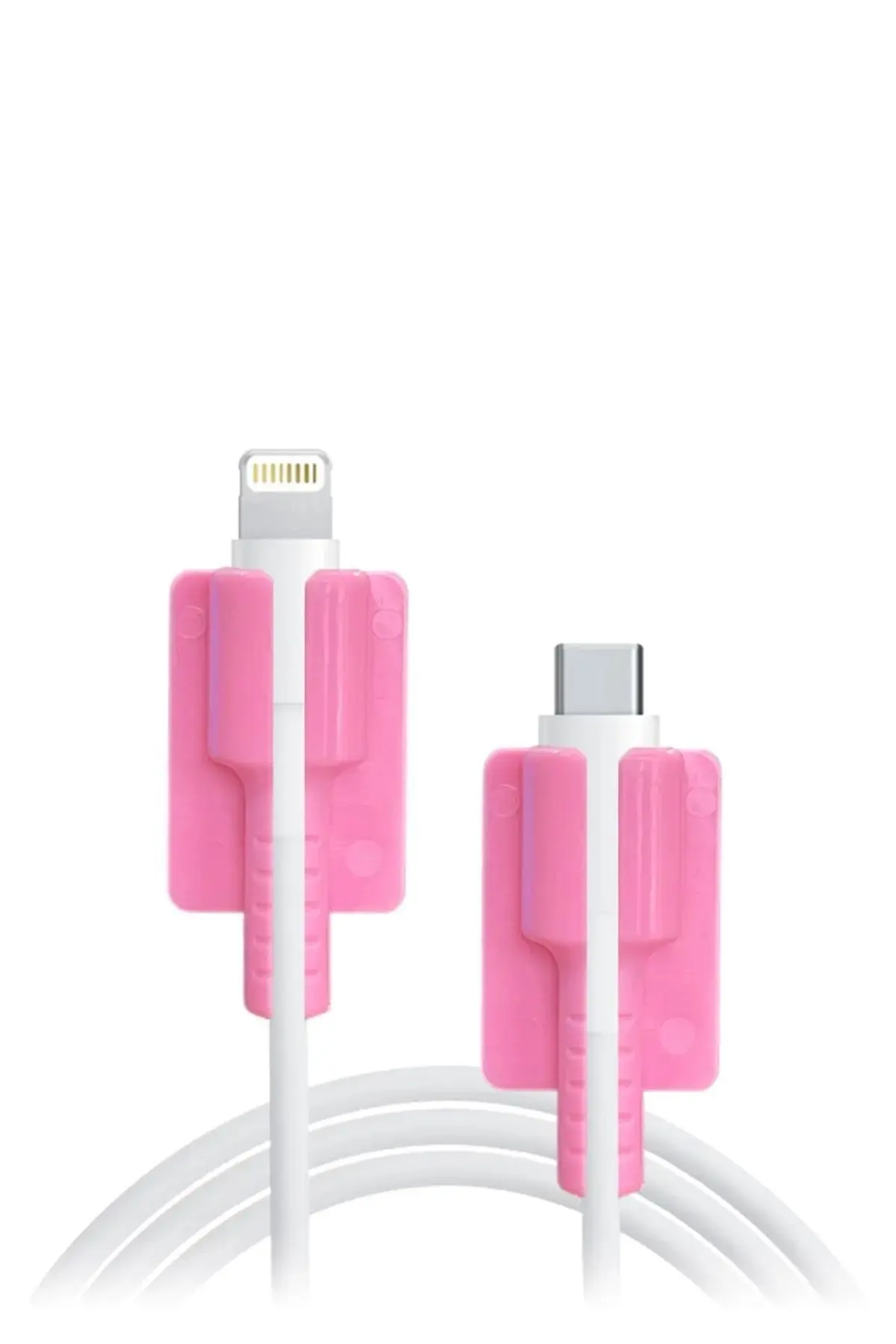 Kablo Ucu Koruyucu Iphone 11-12-13-14 Pro & Promax & Plus Modelleri Ile Uyumlu Desenli Silikon Kapak